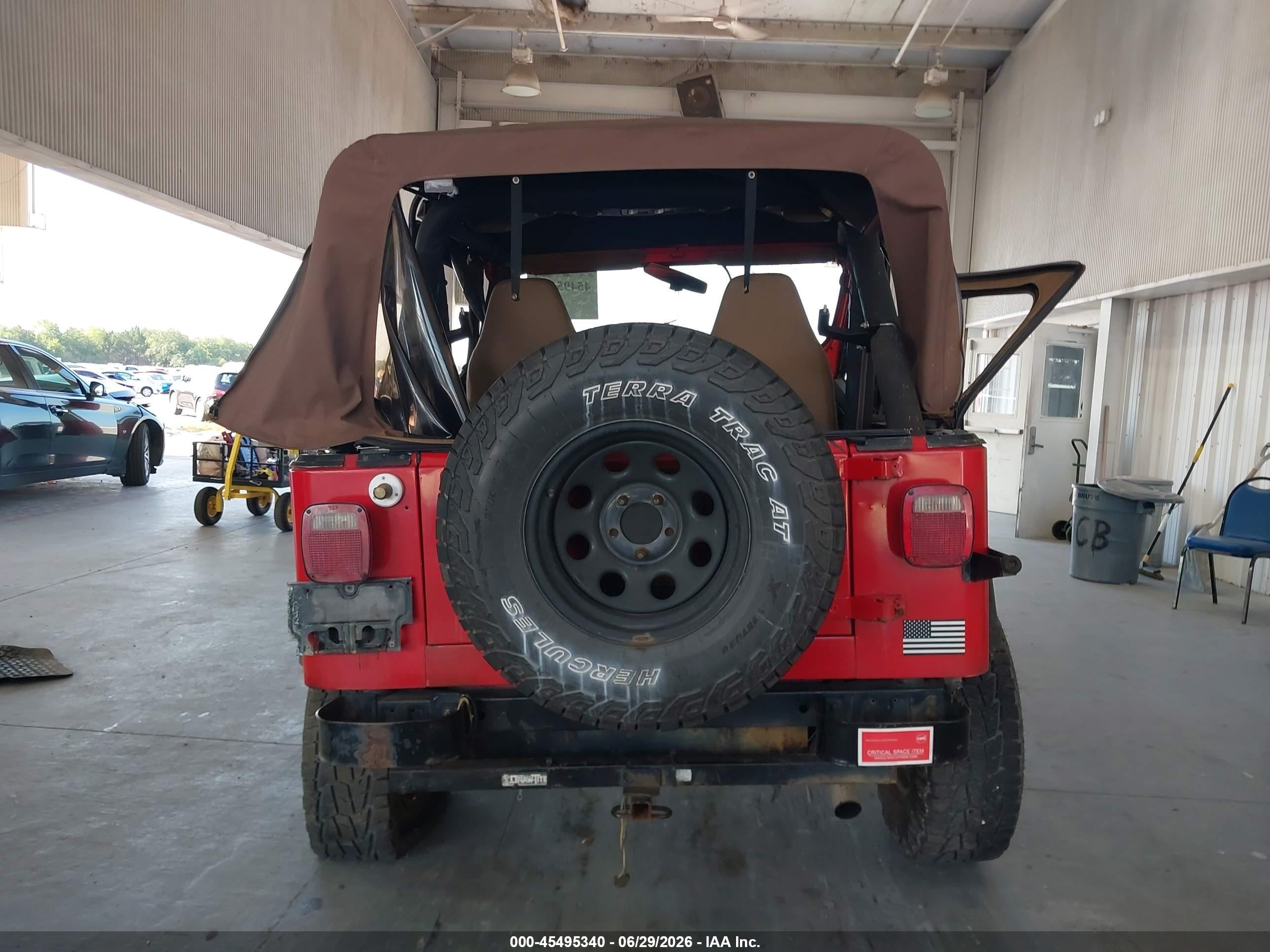 1991 Jeep Wrangler / Yj S Red vin: 2J4FY19P7MJ154220