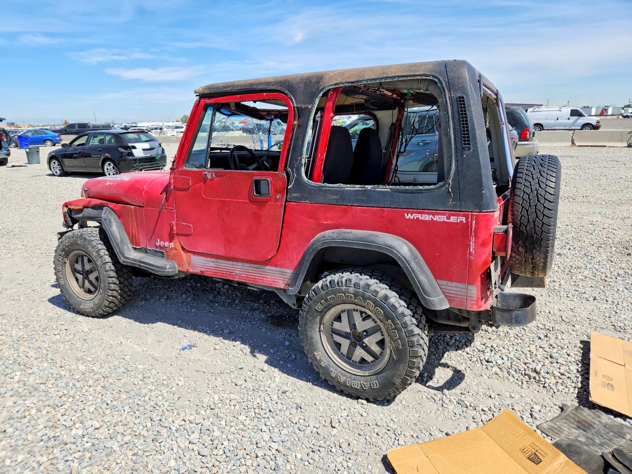1992 Jeep Wrangler / Yj S Red vin: 2J4FY19P8NJ549881