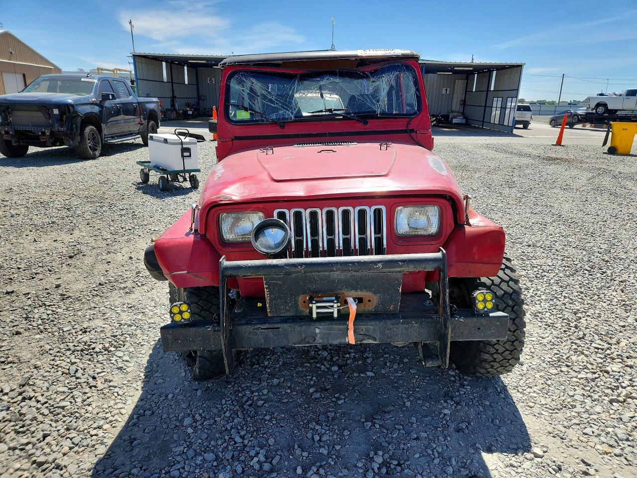 1992 Jeep Wrangler / Yj S Red vin: 2J4FY19P8NJ549881