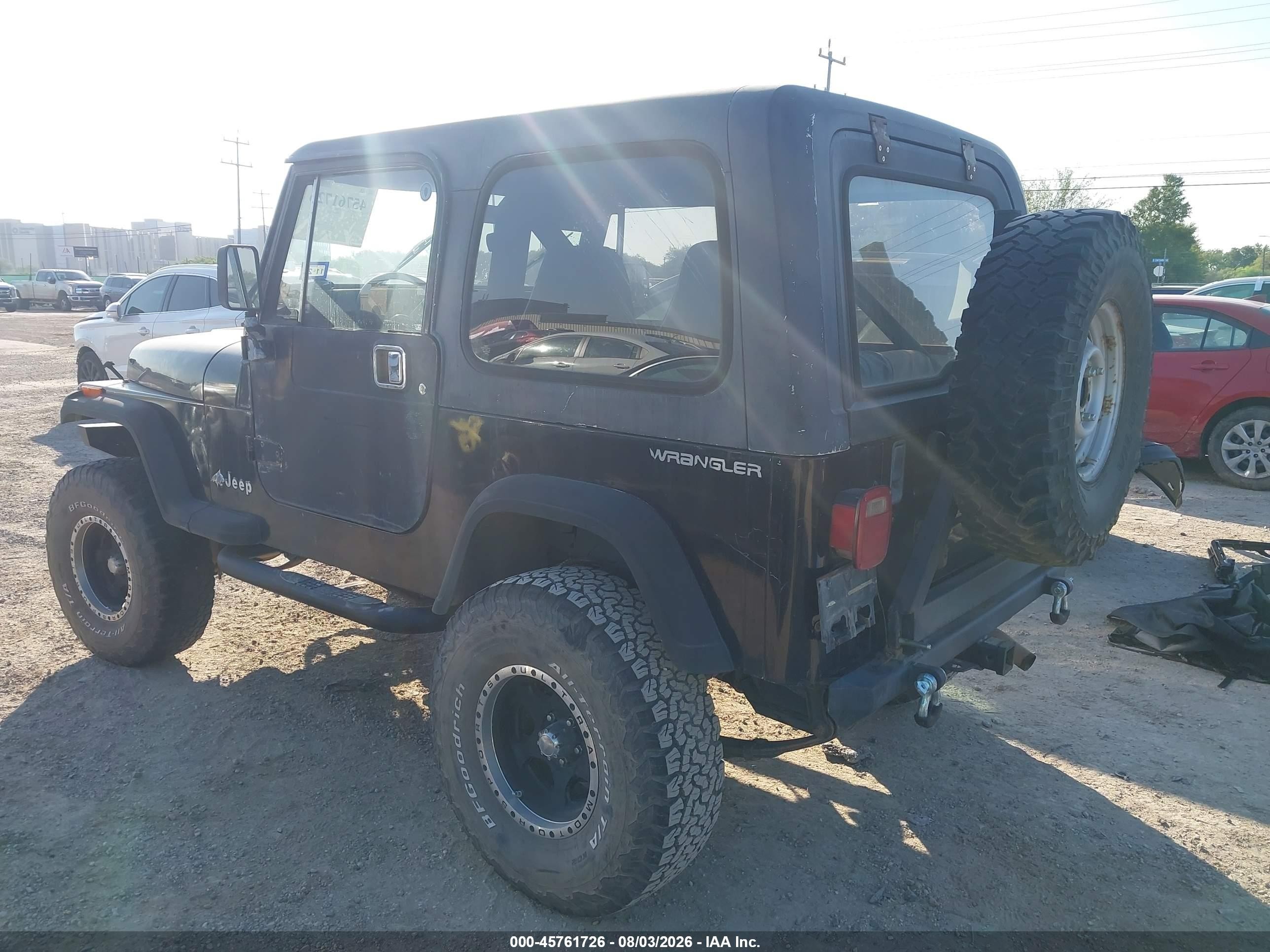 1991 Jeep Wrangler / Yj S Black vin: 2J4FY19P9MJ153683