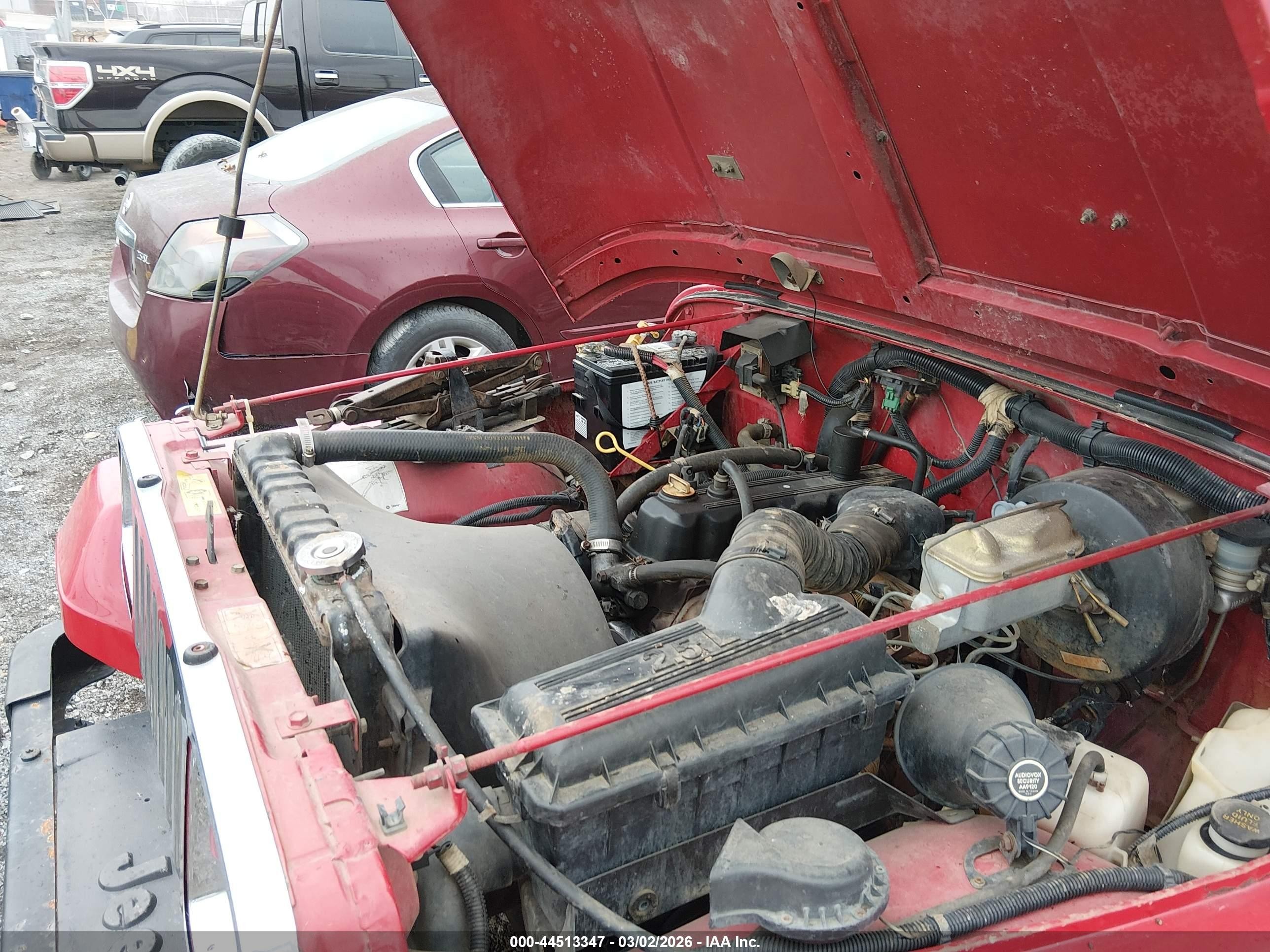 1990 Jeep Wrangler / Yj   Красный vin: 2J4FY29E1LJ521034