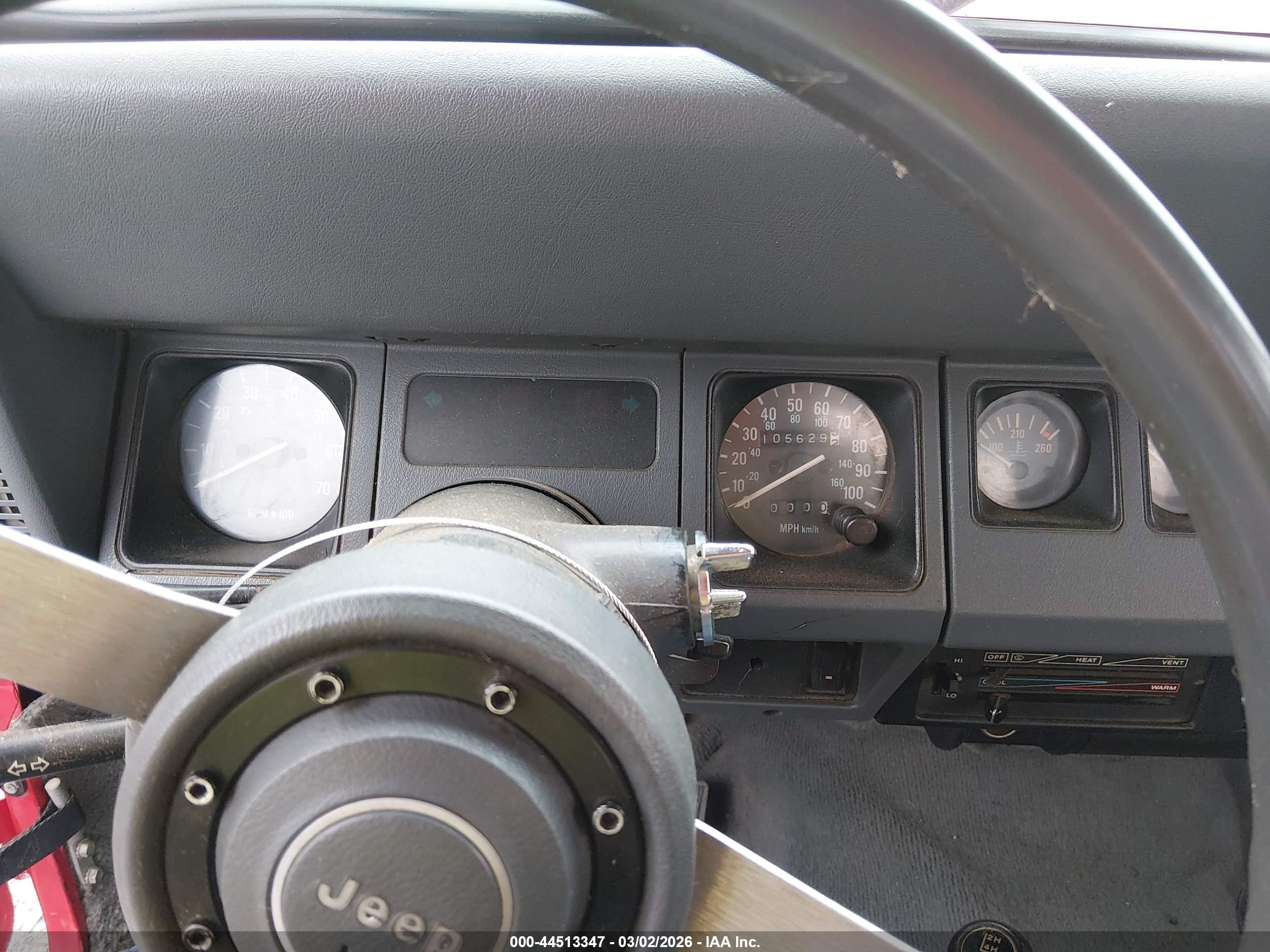 1990 Jeep Wrangler / Yj   Красный vin: 2J4FY29E1LJ521034