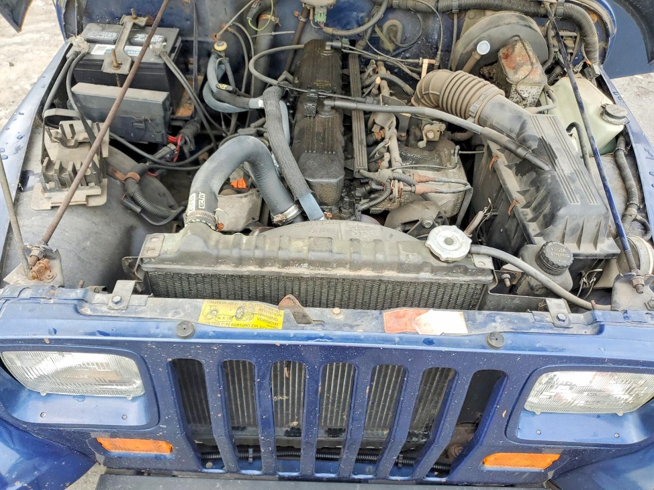 1991 Jeep Wrangler / Yj Blue vin: 2J4FY29S1MJ142008