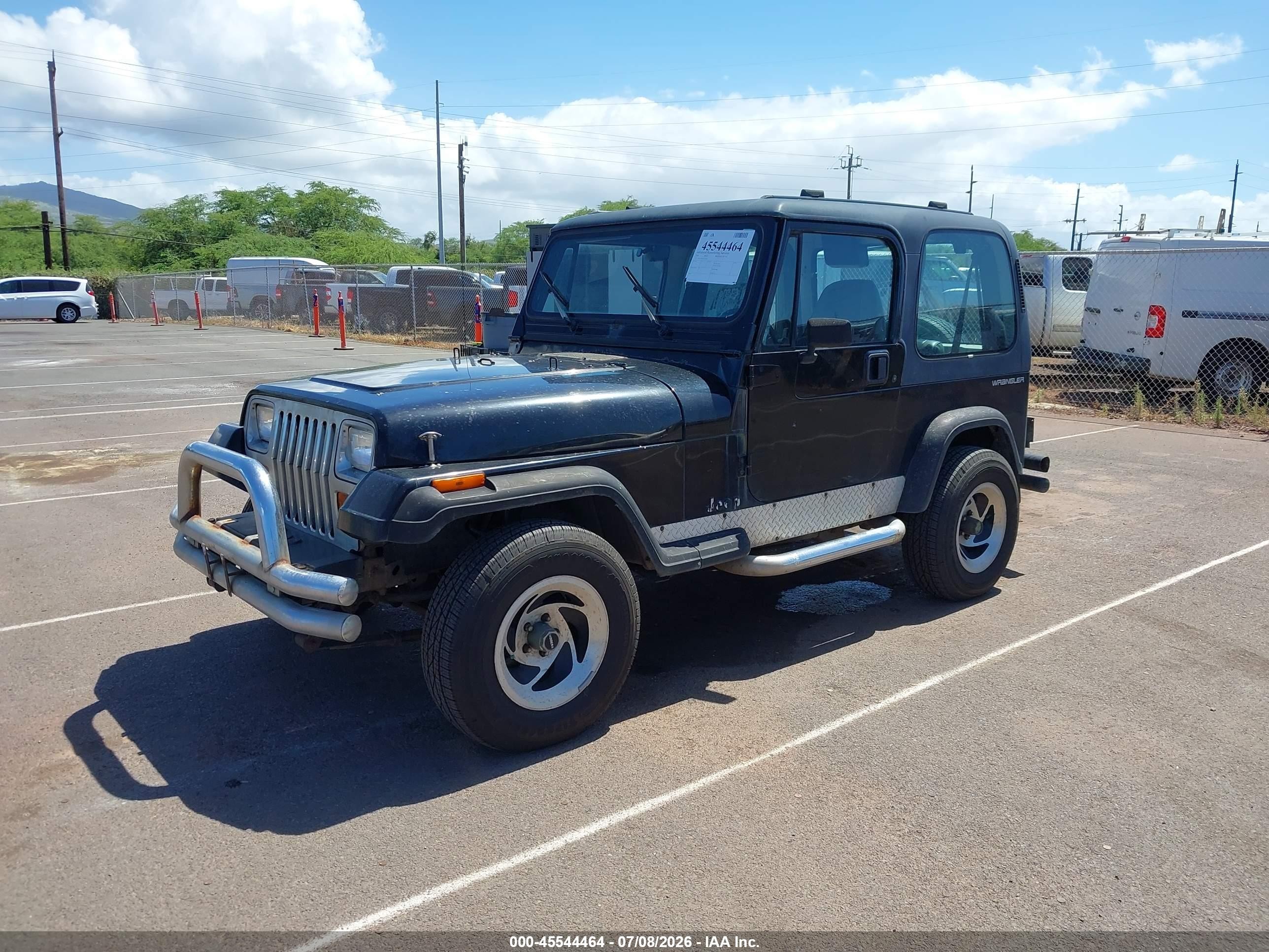 1992 Jeep Wrangler / Yj   Black vin: 2J4FY29S4NJ522462