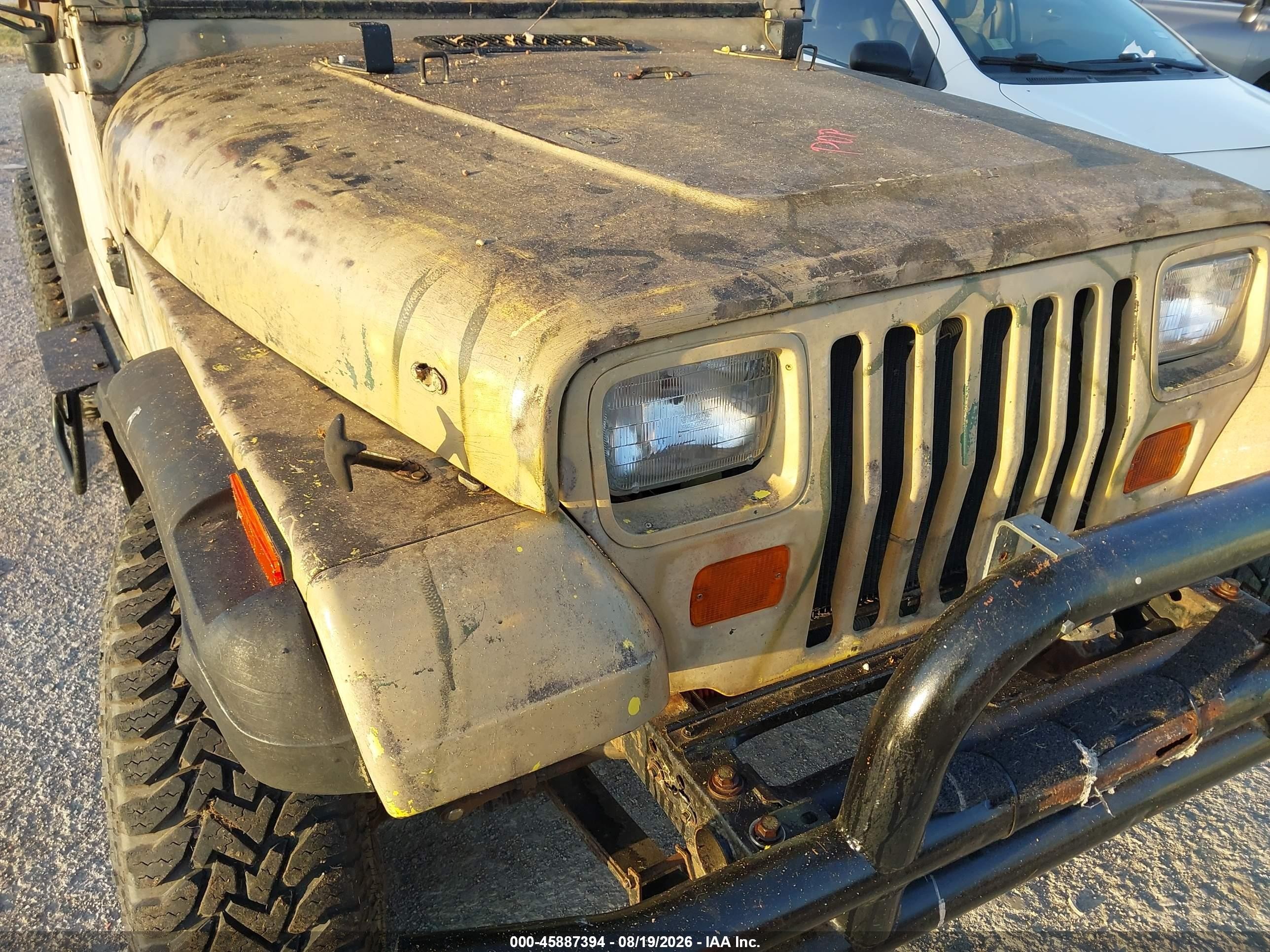 1992 Jeep Wrangler / Yj   Желтый vin: 2J4FY29S4NJ536801