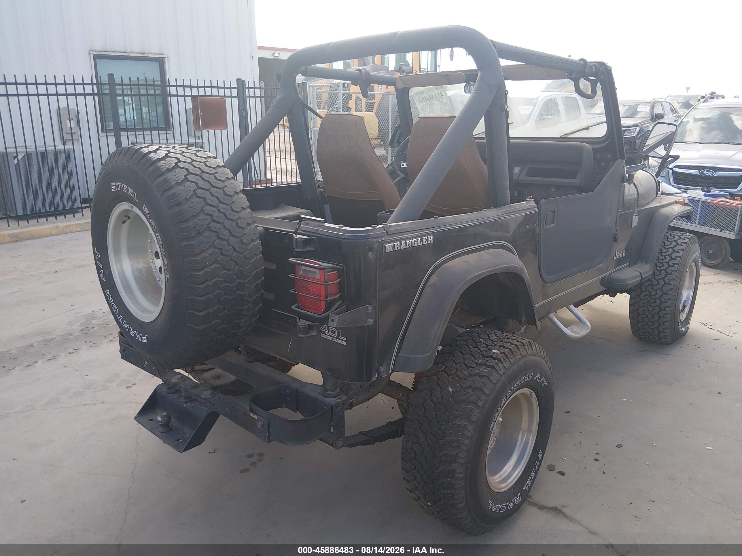 1991 Jeep Wrangler / Yj   Black vin: 2J4FY29S5MJ109450