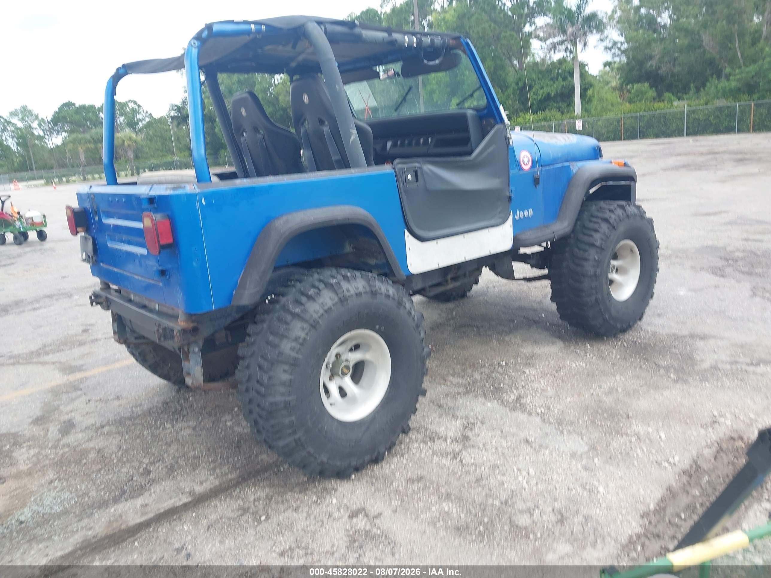 1992 Jeep Wrangler / Yj   Blue vin: 2J4FY29S5NJ523958