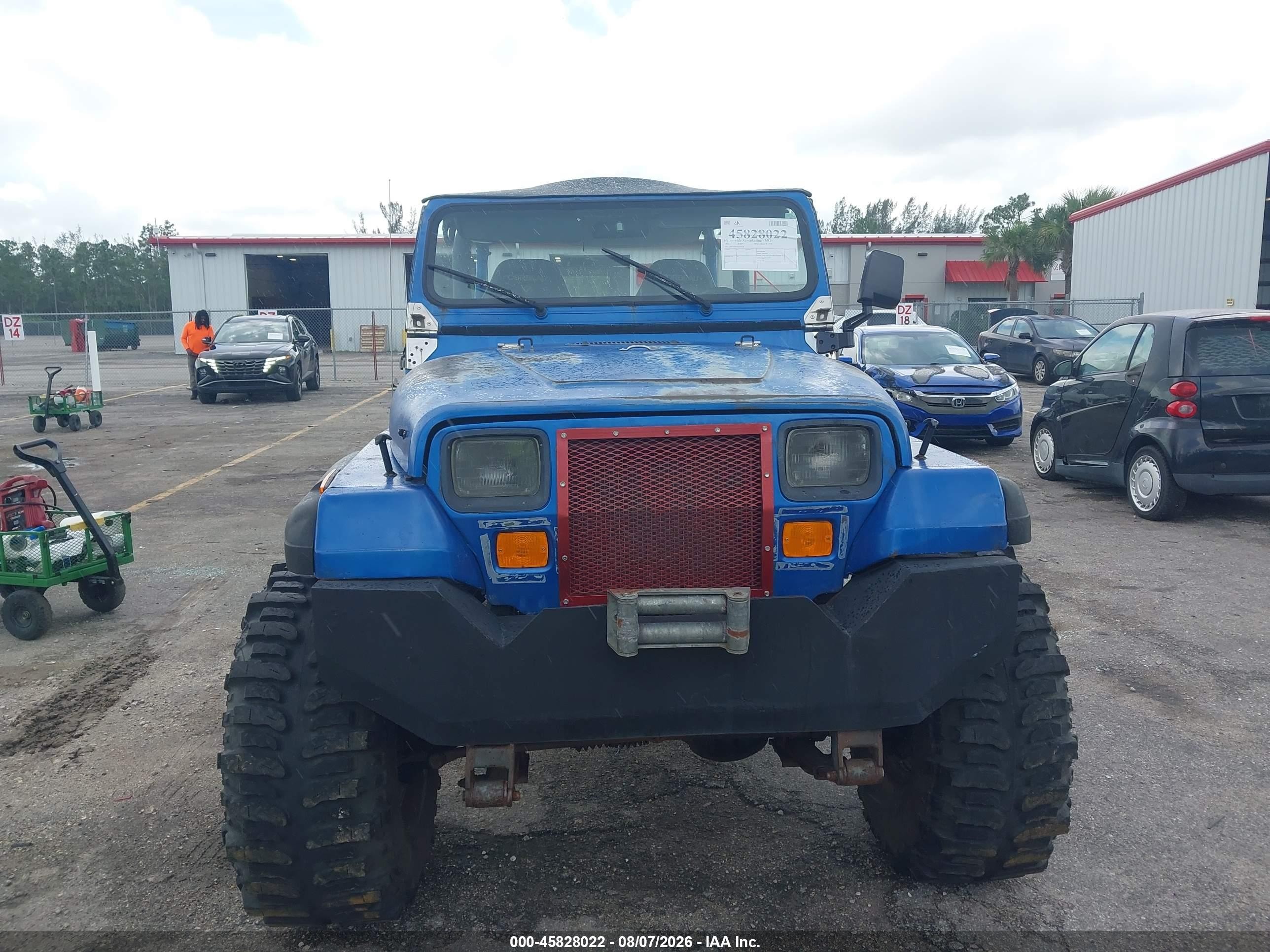 1992 Jeep Wrangler / Yj   Blue vin: 2J4FY29S5NJ523958