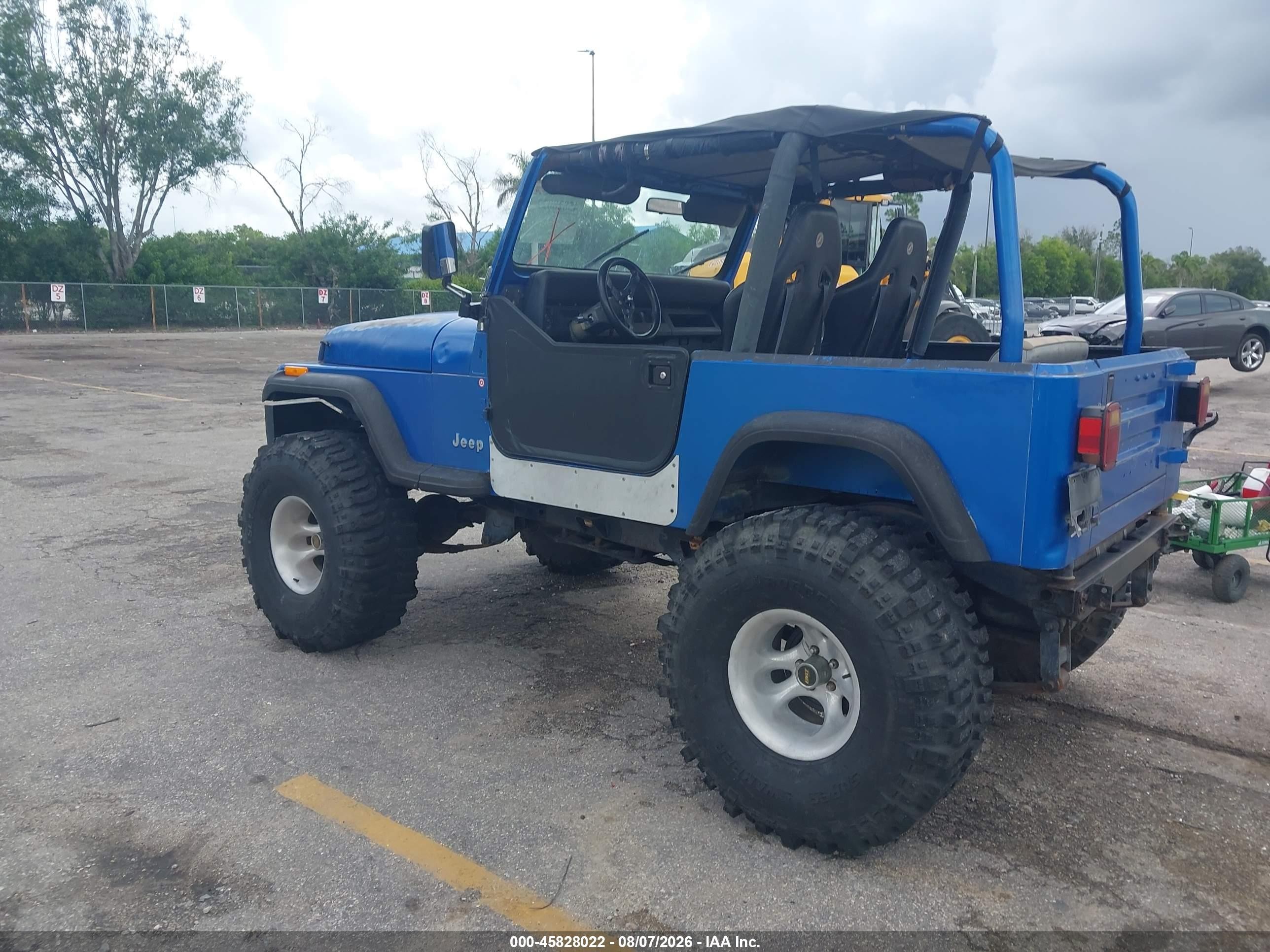1992 Jeep Wrangler / Yj   Blue vin: 2J4FY29S5NJ523958