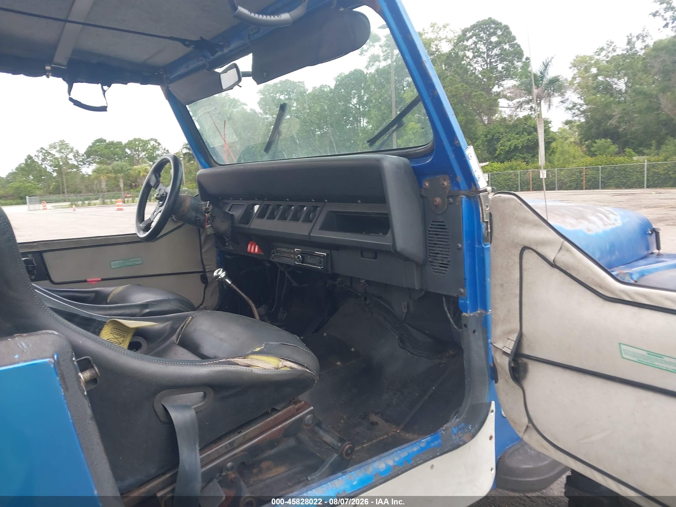 1992 Jeep Wrangler / Yj   Blue vin: 2J4FY29S5NJ523958