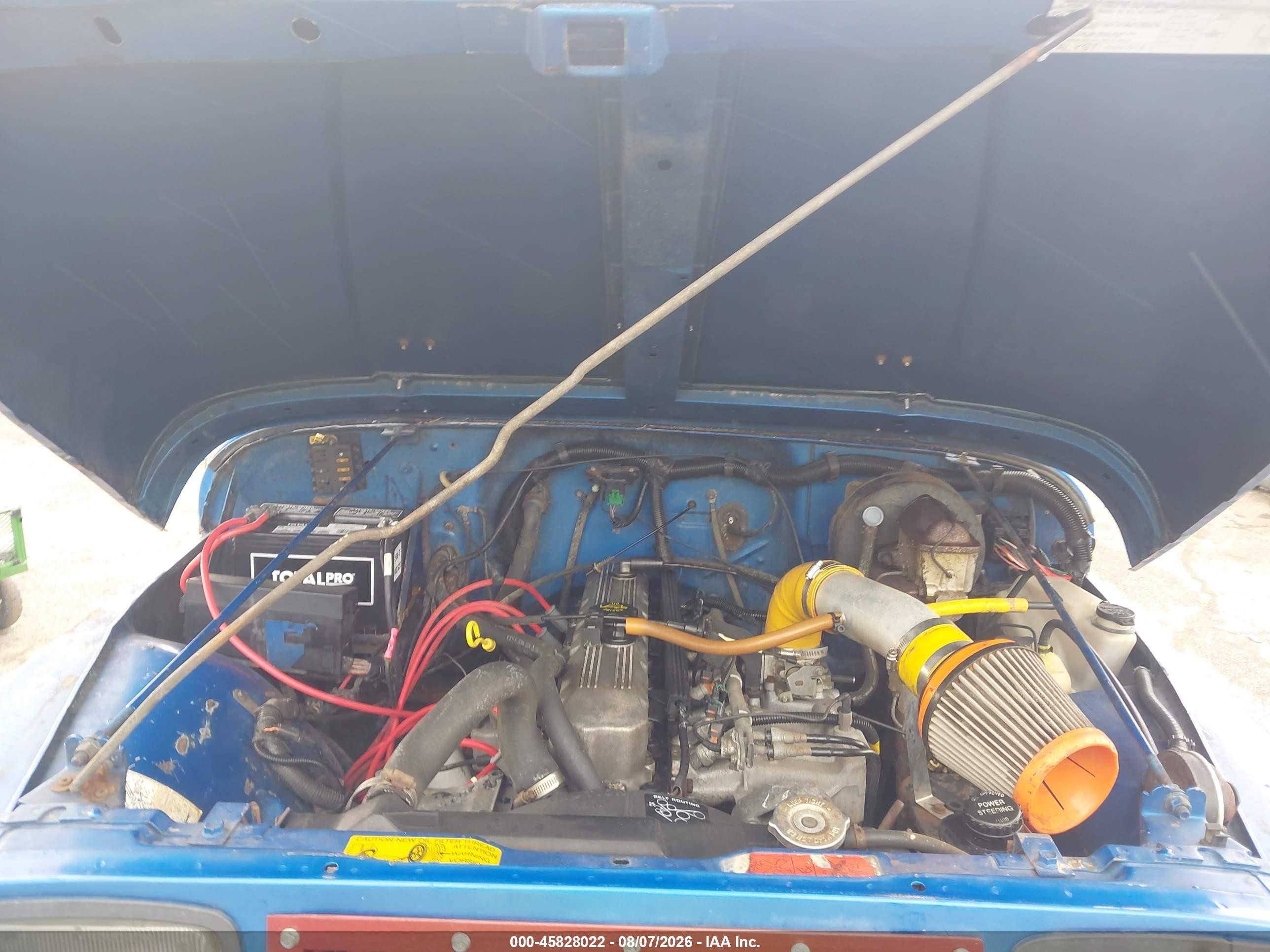 1992 Jeep Wrangler / Yj   Blue vin: 2J4FY29S5NJ523958