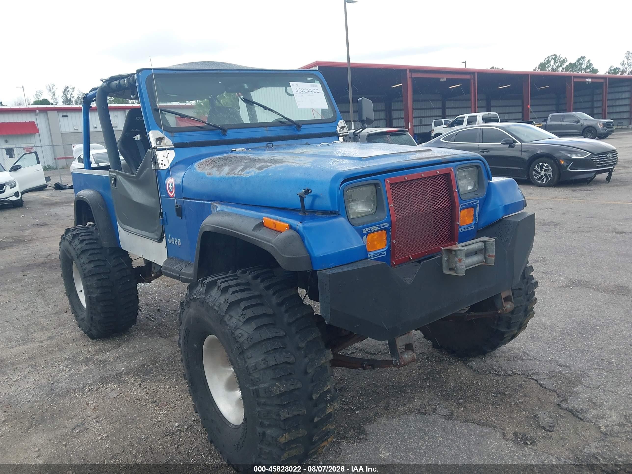 1992 Jeep Wrangler / Yj   Blue vin: 2J4FY29S5NJ523958
