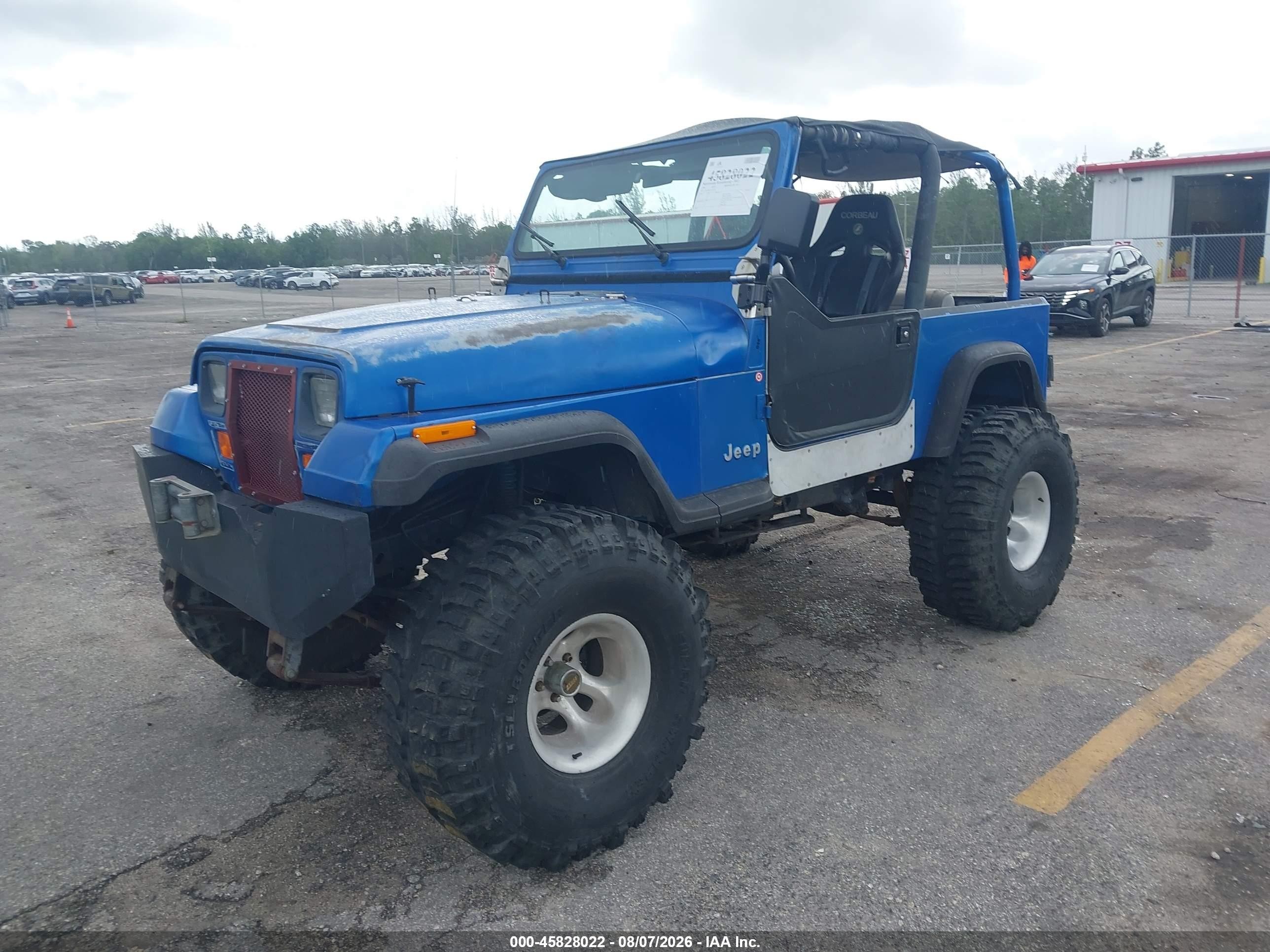 1992 Jeep Wrangler / Yj   Blue vin: 2J4FY29S5NJ523958