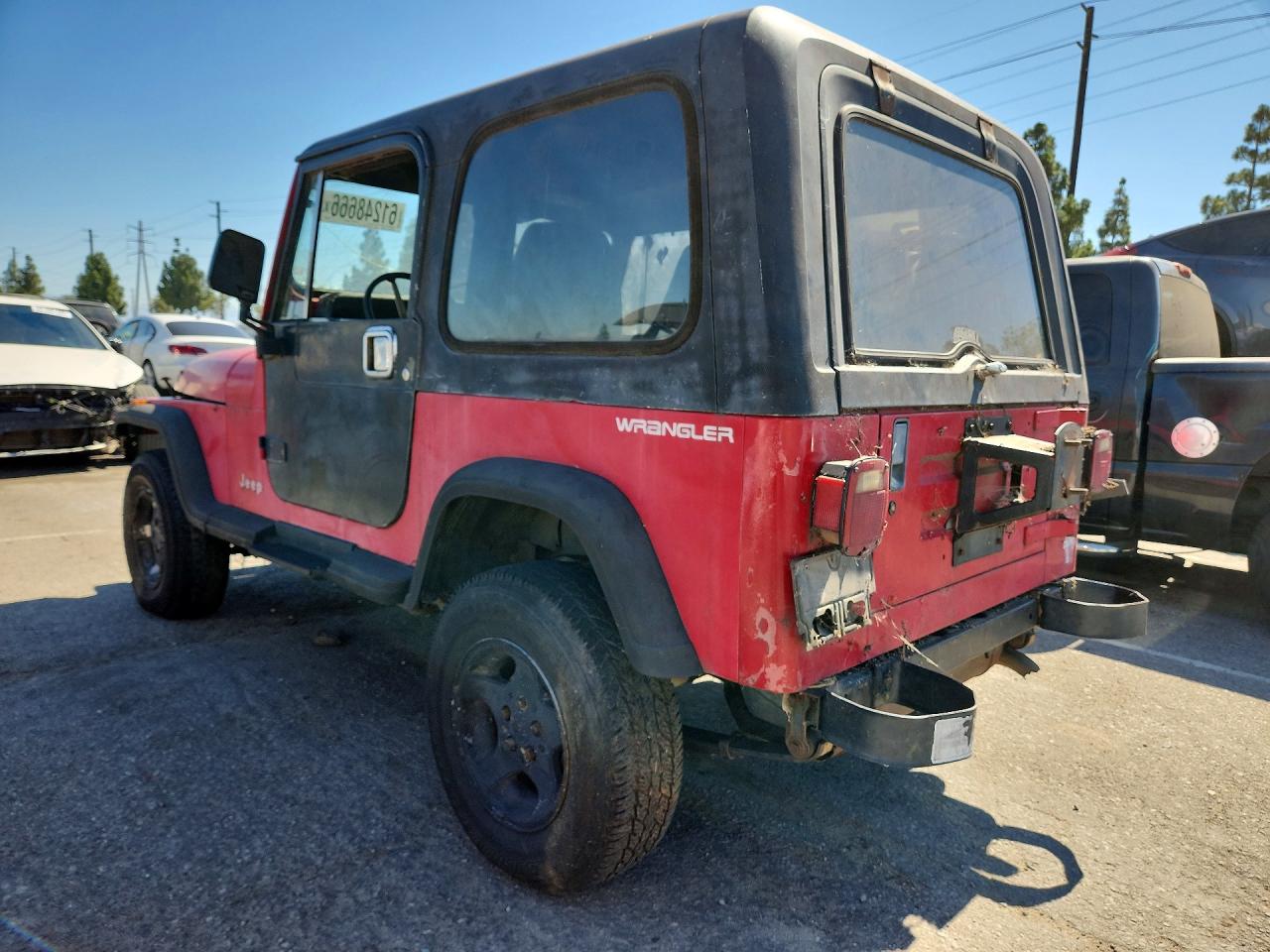 1992 Jeep Wrangler / Yj Red vin: 2J4FY29S7NJ551440