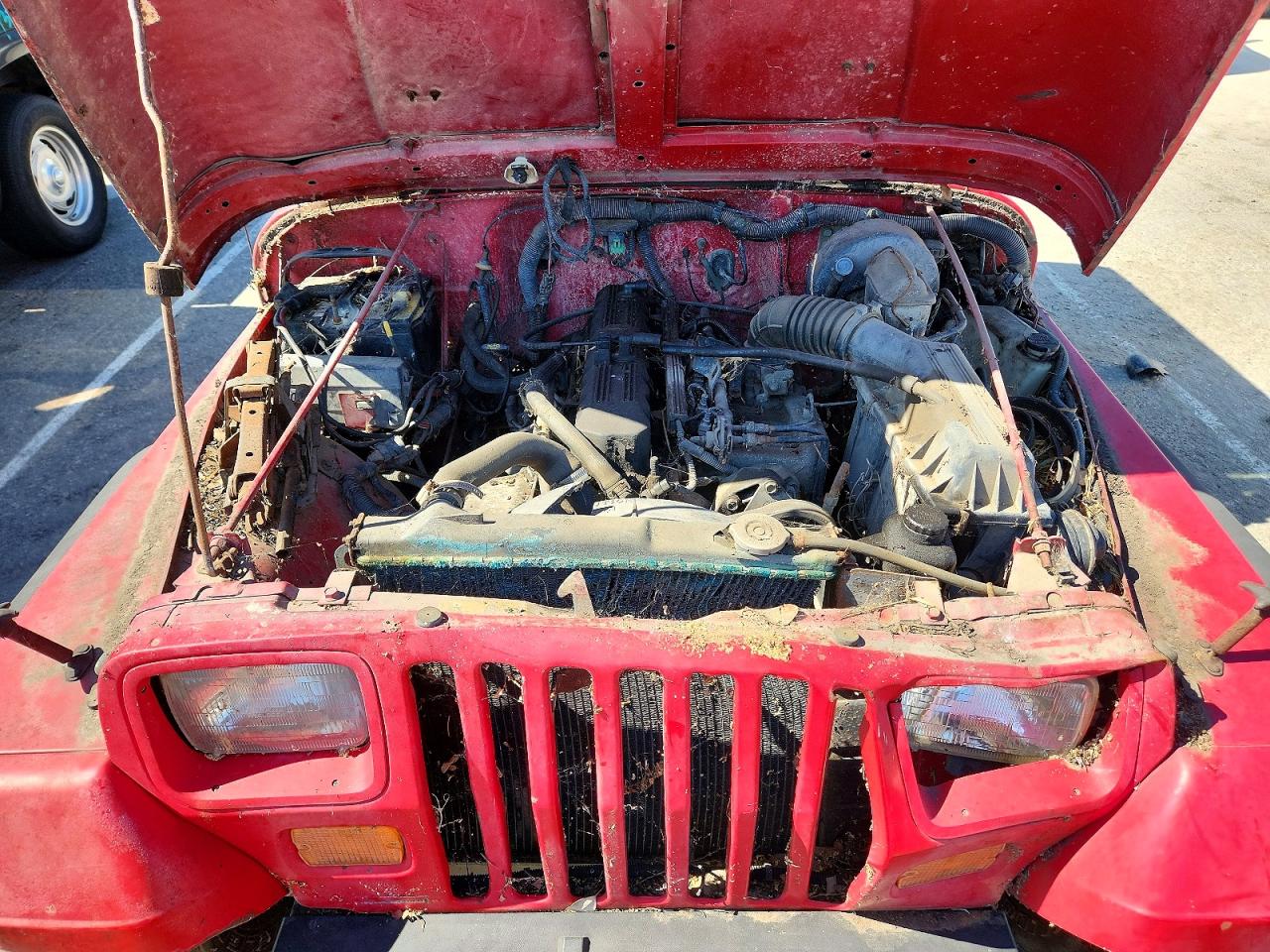 1992 Jeep Wrangler / Yj Red vin: 2J4FY29S7NJ551440
