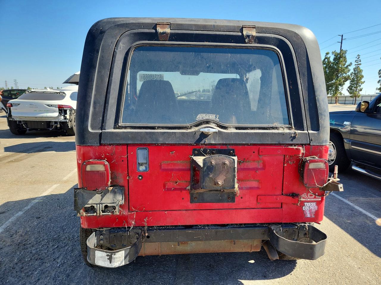1992 Jeep Wrangler / Yj Red vin: 2J4FY29S7NJ551440