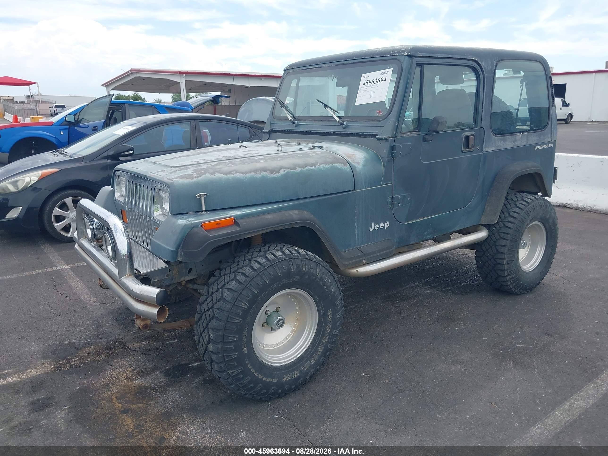 1992 Jeep Wrangler / Yj   Green vin: 2J4FY29S9NJ548300
