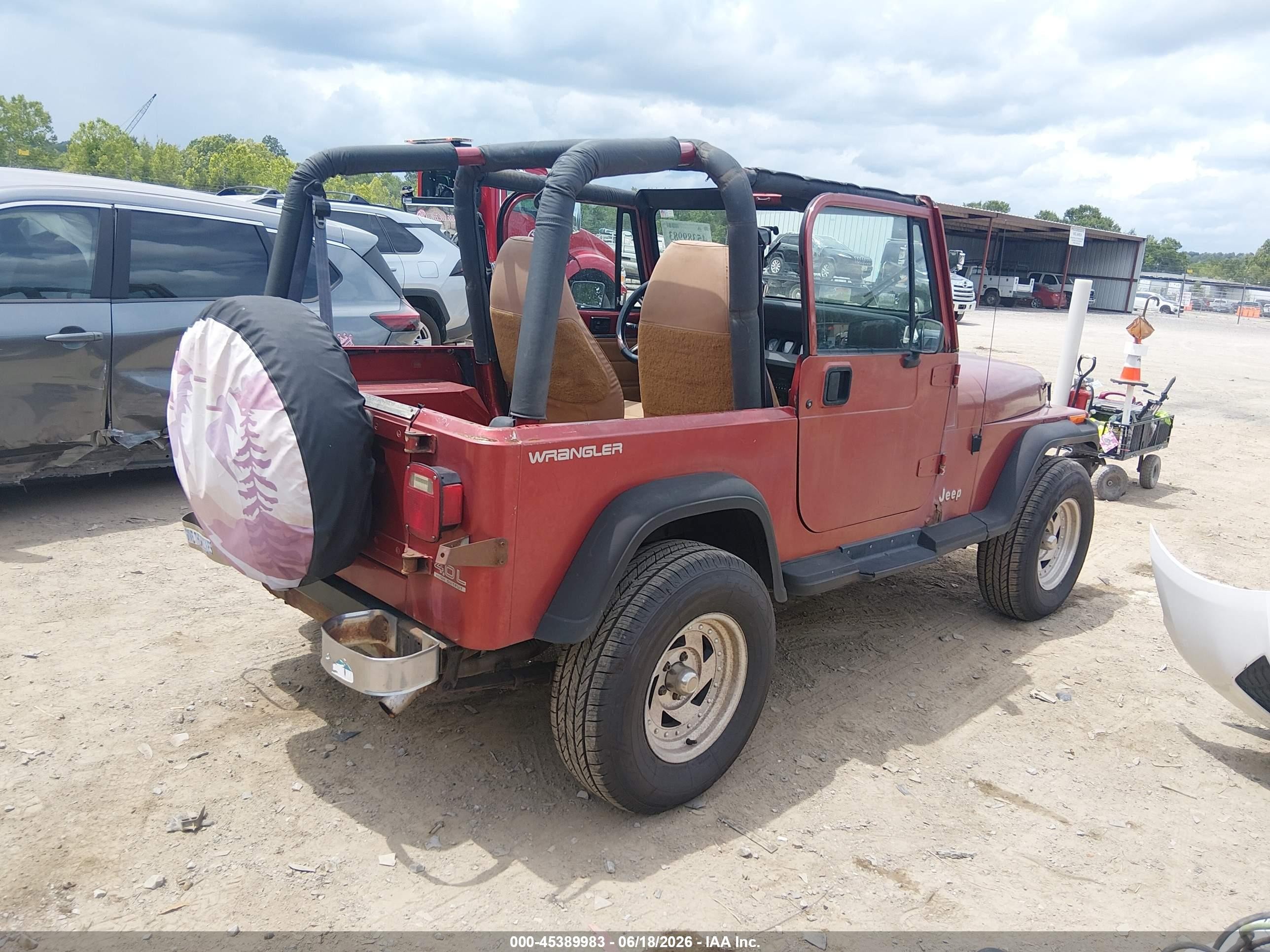 1992 Jeep Wrangler / Yj Red vin: 2J4FY29SXNJ514141