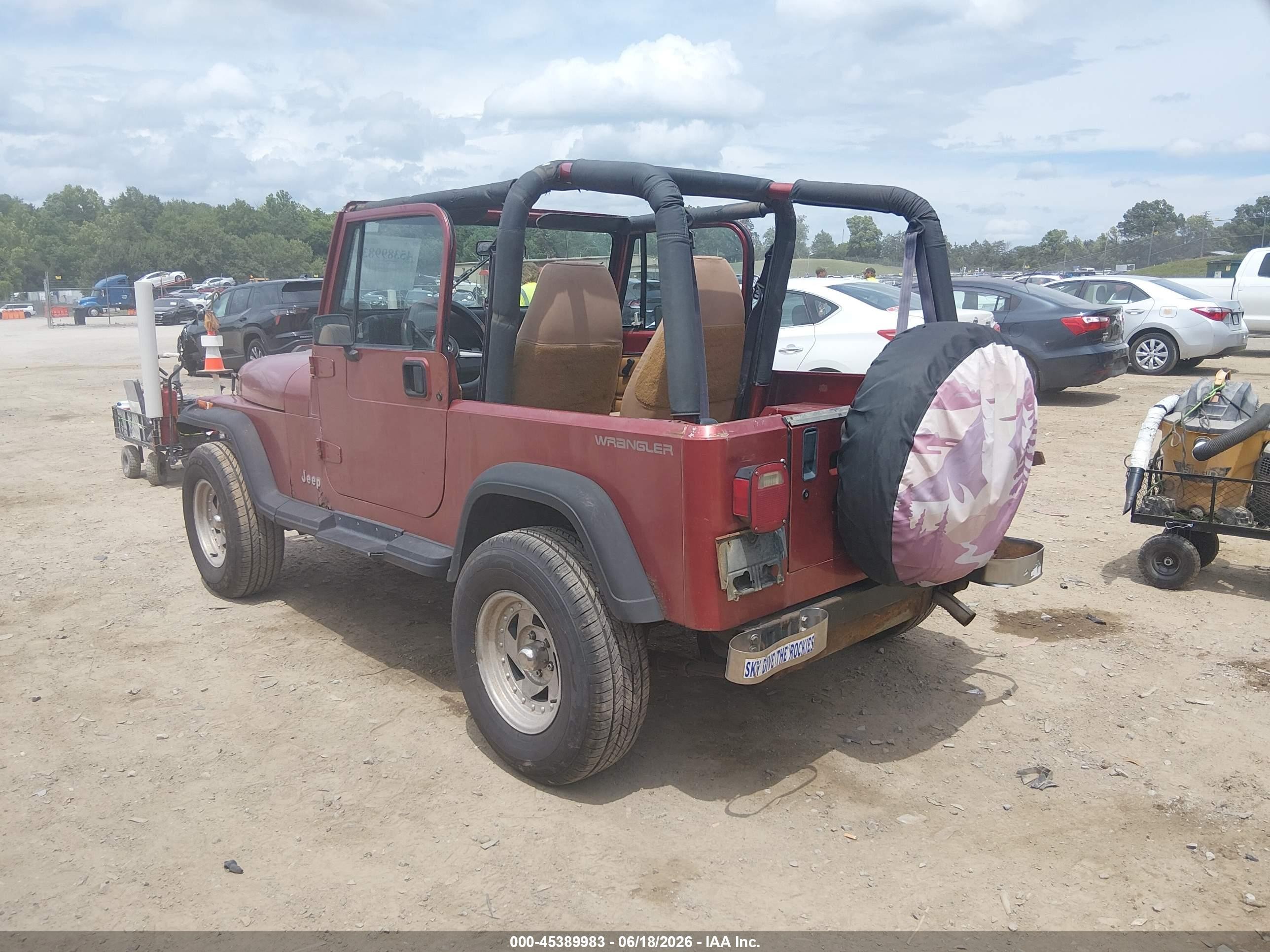 1992 Jeep Wrangler / Yj Red vin: 2J4FY29SXNJ514141