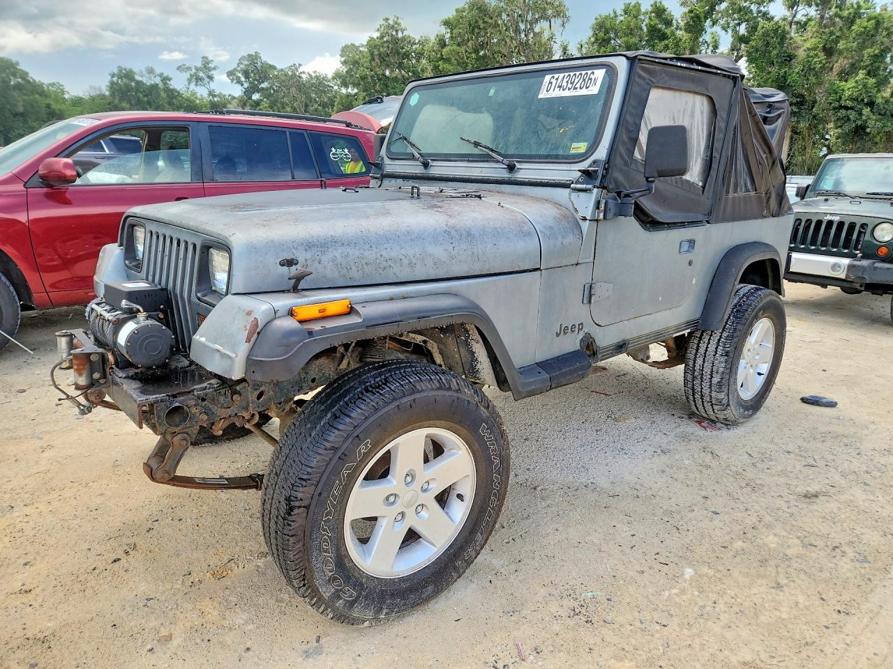 1990 Jeep Wrangler / Yj Gray vin: 2J4FY29T0LJ509665