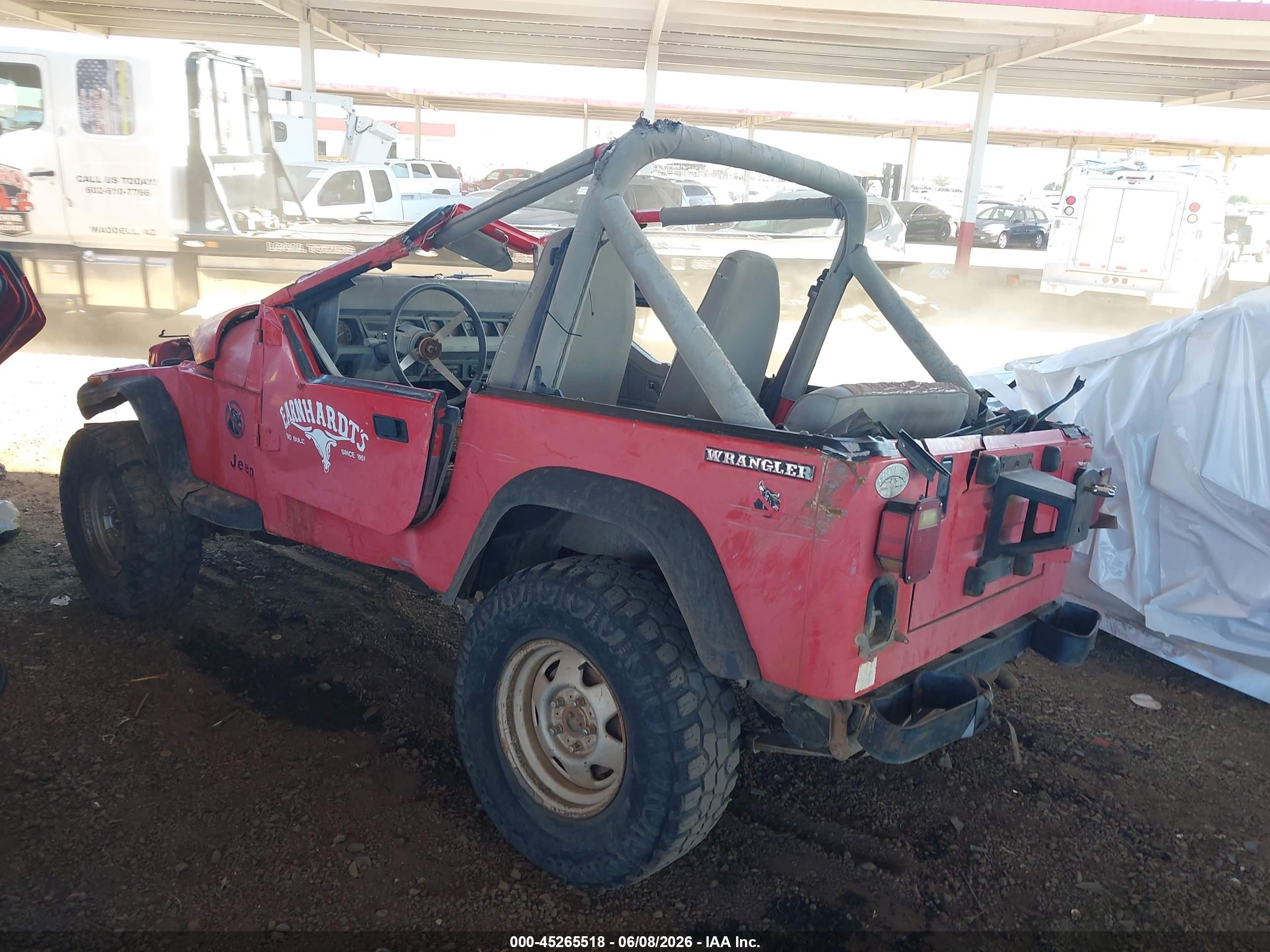 1989 Jeep Wrangler / Yj Red vin: 2J4FY29T2KJ139785