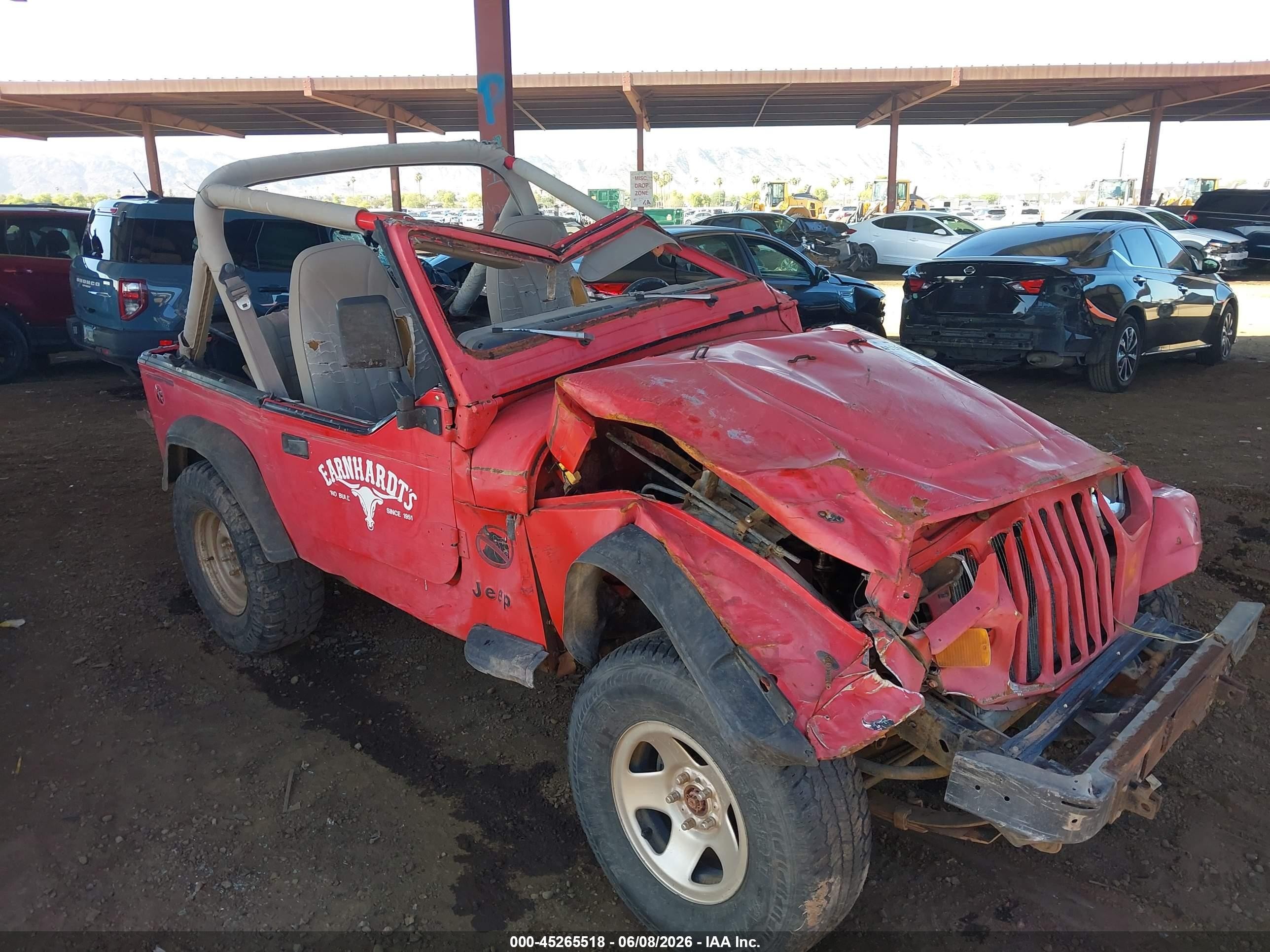 1989 Jeep Wrangler / Yj Red vin: 2J4FY29T2KJ139785
