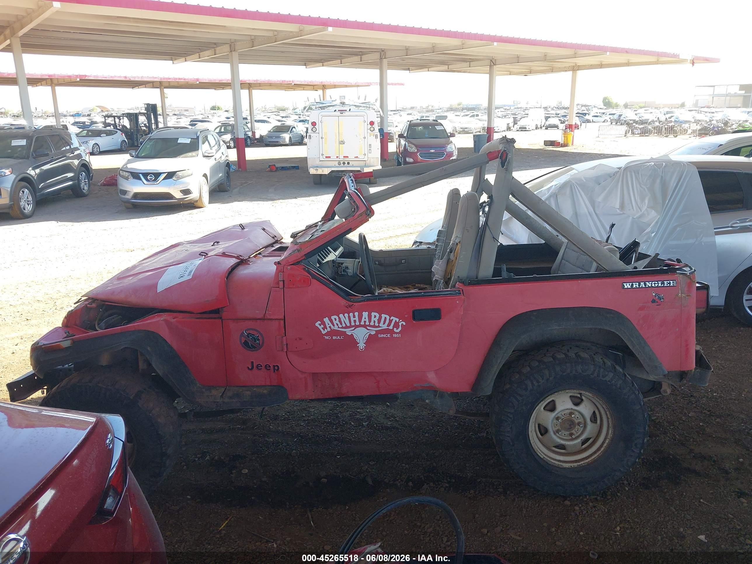 1989 Jeep Wrangler / Yj Red vin: 2J4FY29T2KJ139785