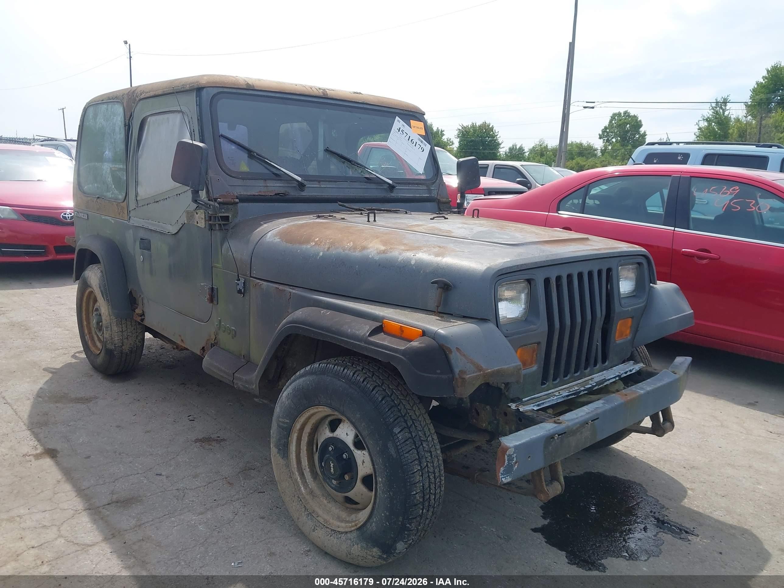 1990 Jeep Wrangler / Yj   Gray vin: 2J4FY29T2LJ519565