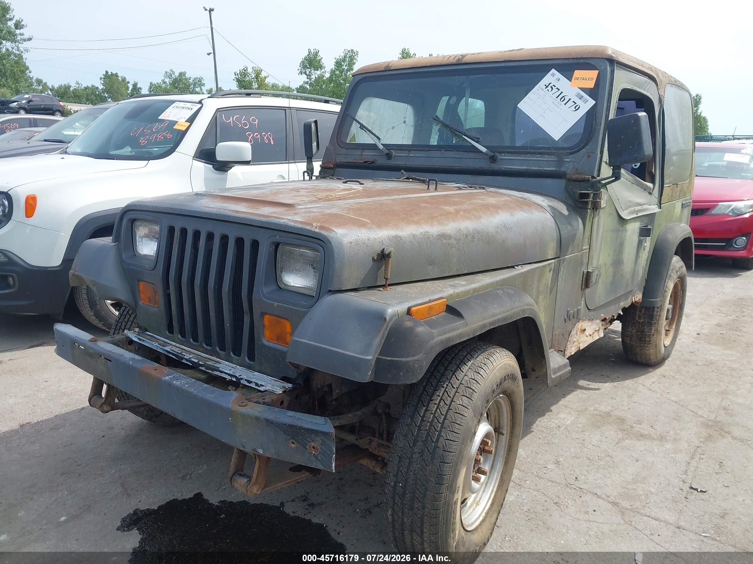 1990 Jeep Wrangler / Yj   Gray vin: 2J4FY29T2LJ519565