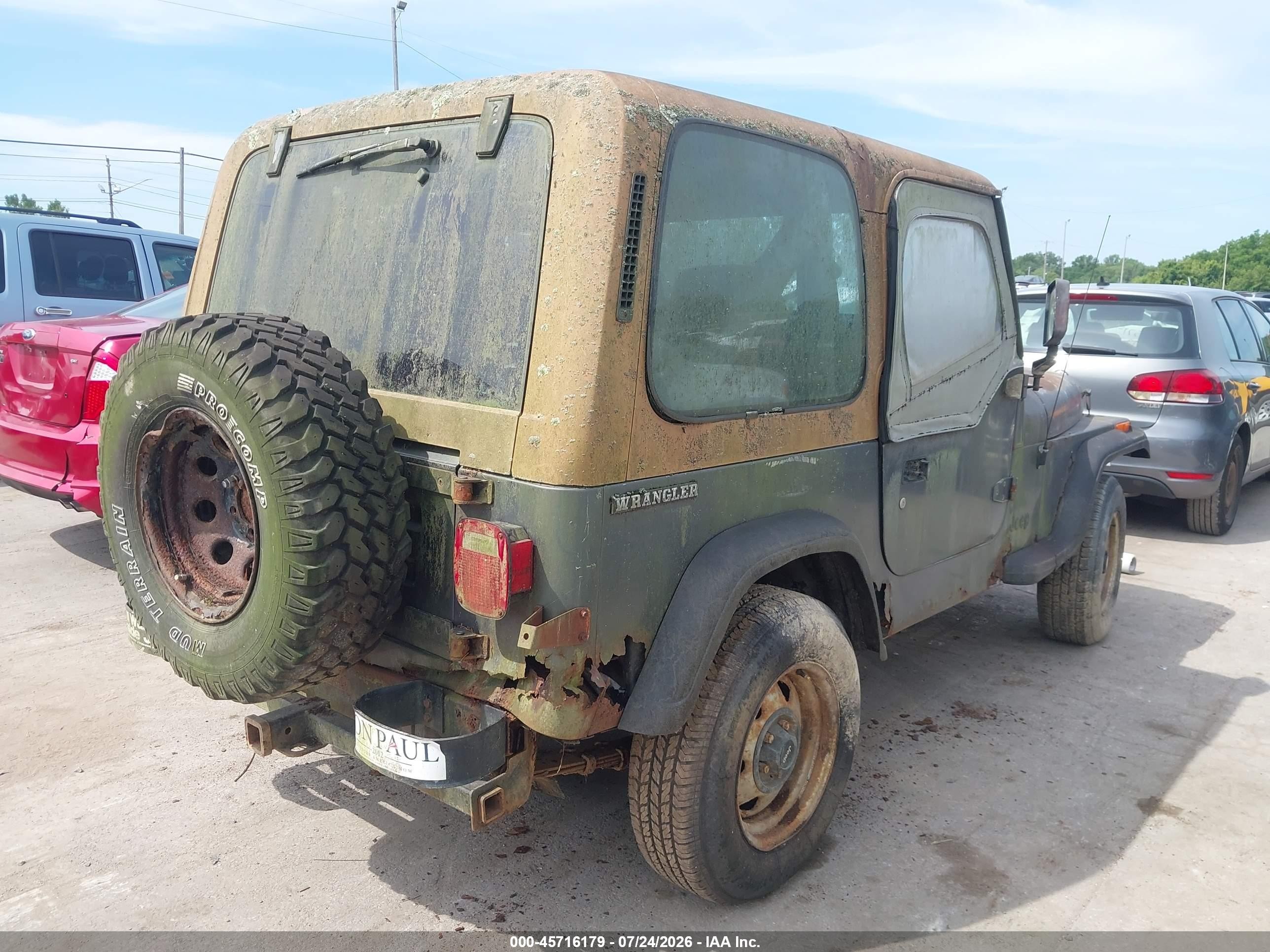 1990 Jeep Wrangler / Yj   Gray vin: 2J4FY29T2LJ519565