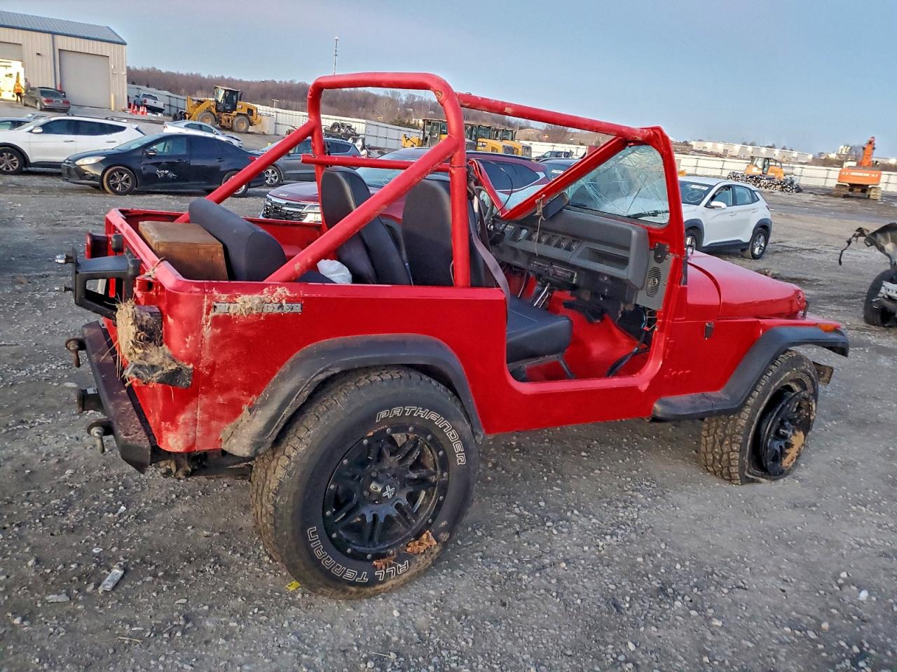 1989 Jeep Wrangler / Yj Красный vin: 2J4FY29T3KJ143036