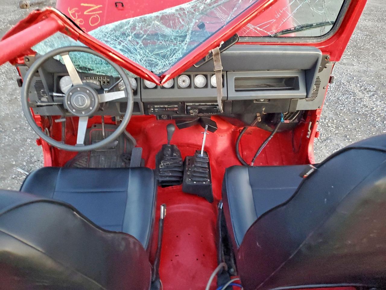 1989 Jeep Wrangler / Yj Красный vin: 2J4FY29T3KJ143036