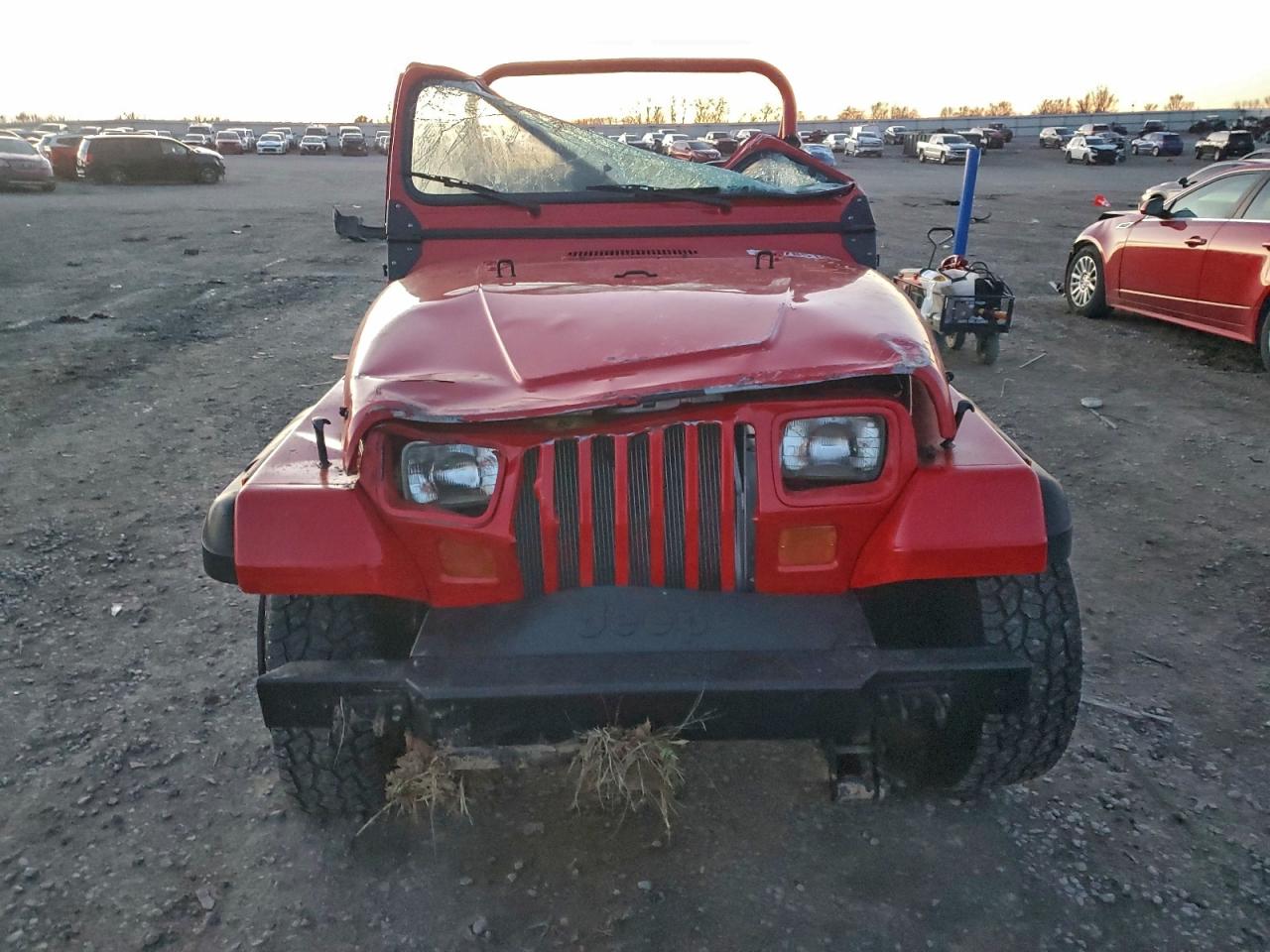 1989 Jeep Wrangler / Yj Красный vin: 2J4FY29T3KJ143036