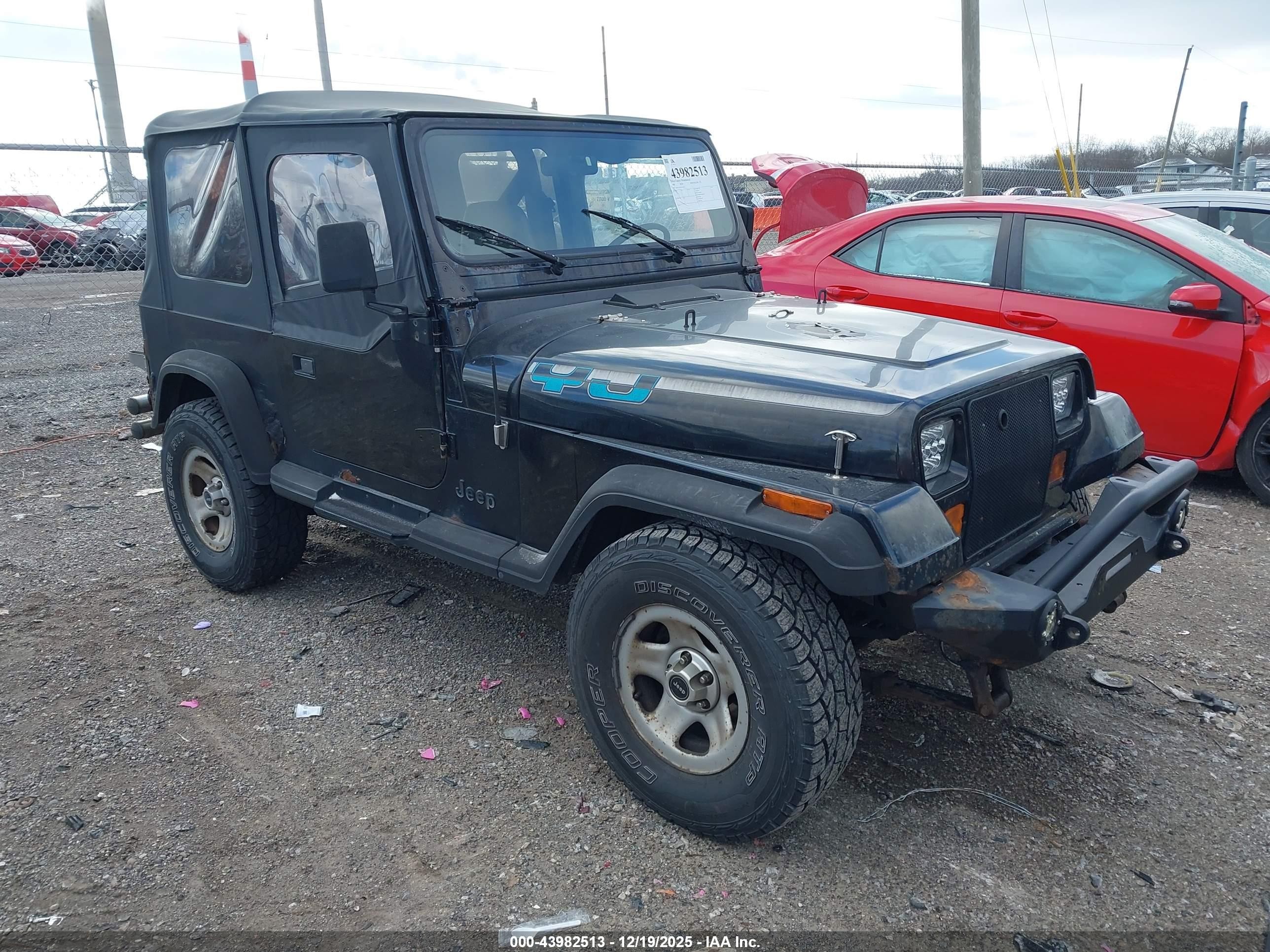 1989 Jeep Wrangler / Yj   Black vin: 2J4FY29T3KJ155851