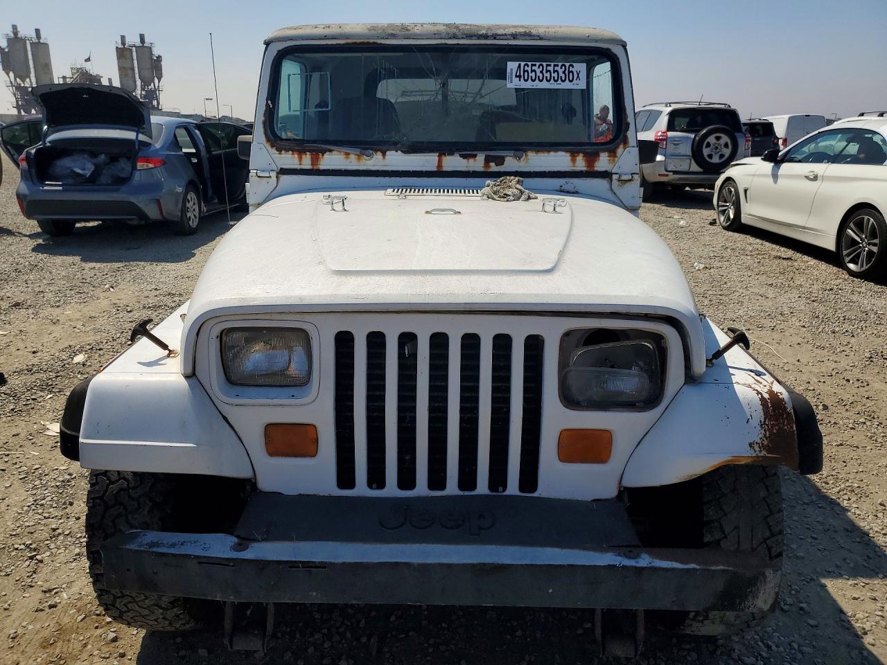 1990 Jeep Wrangler White vin: 2J4FY29T3LJ505562