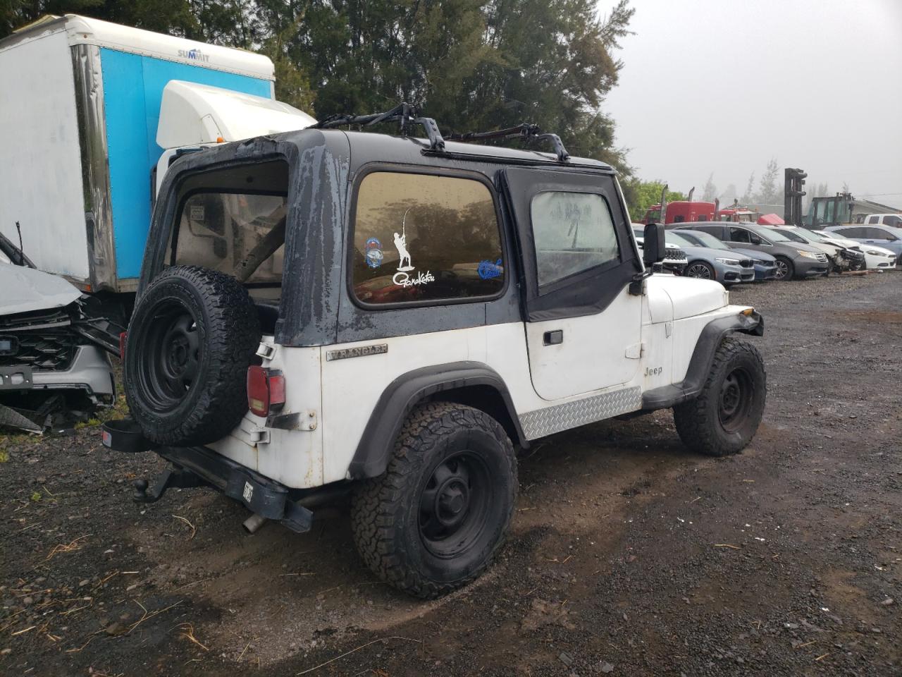 1989 Jeep Wrangler / Yj Белый vin: 2J4FY29T5KJ144320