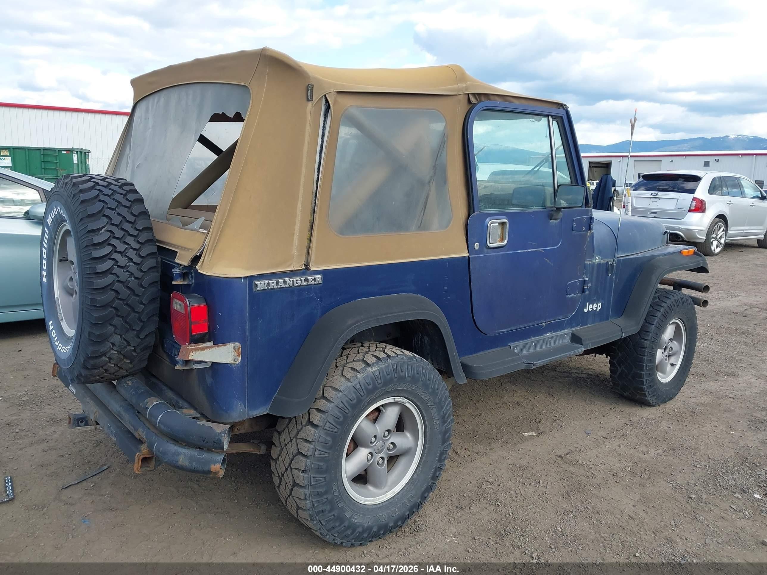 1990 Jeep Wrangler / Yj   Blue vin: 2J4FY29T5LJ508771