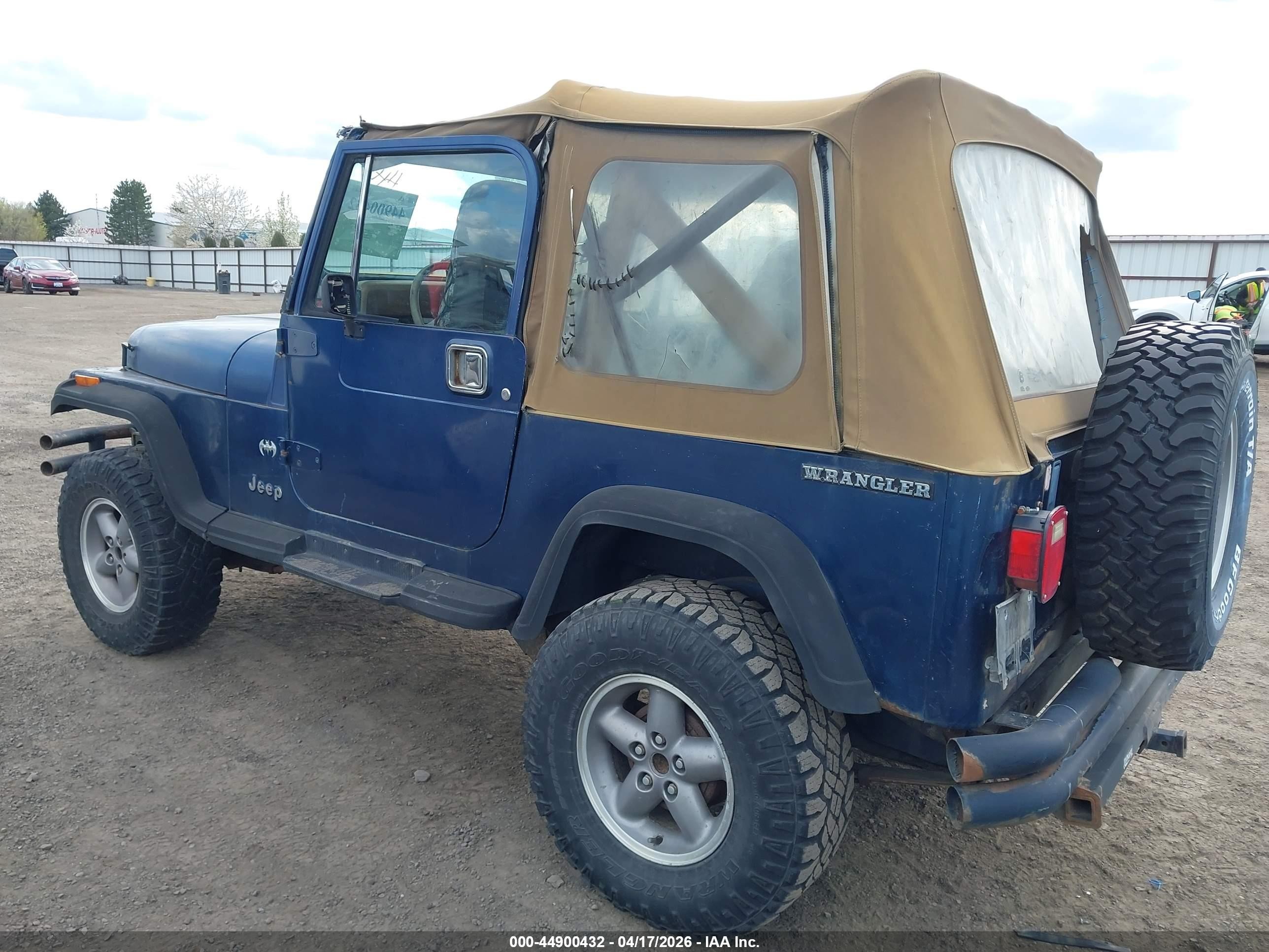 1990 Jeep Wrangler / Yj   Blue vin: 2J4FY29T5LJ508771