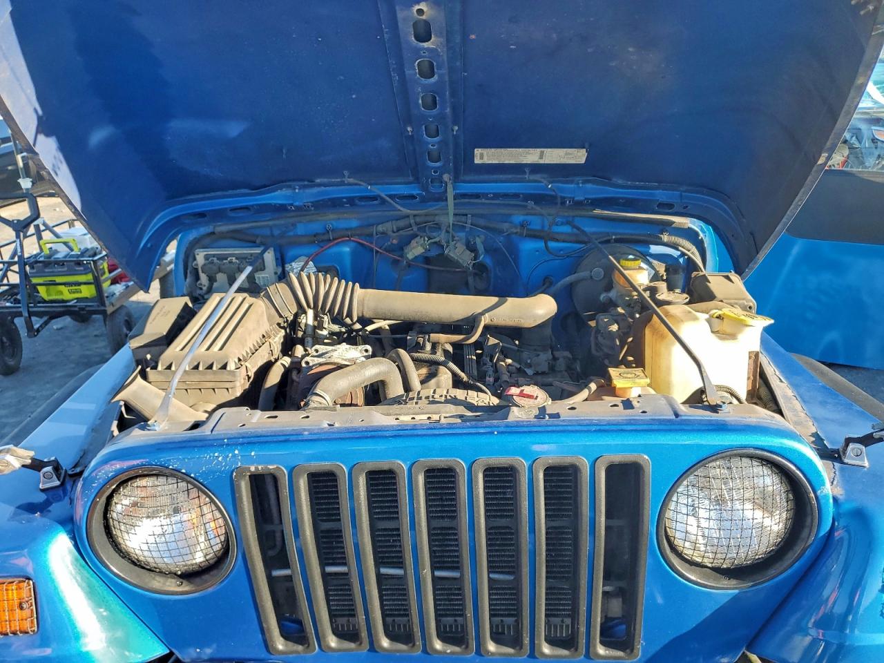 1990 Jeep Wrangler / Yj Синий vin: 2J4FY29T6LJ541374