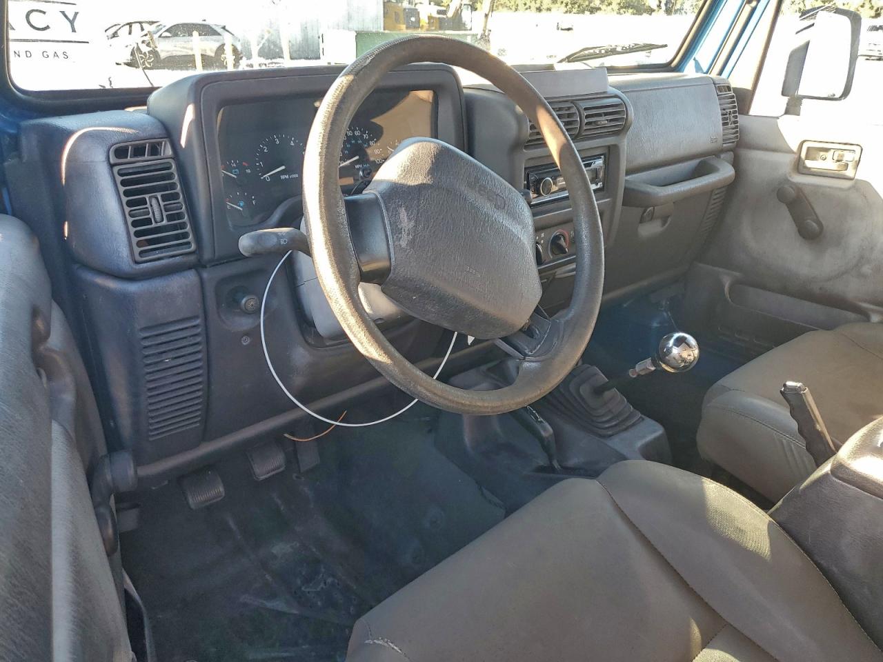 1990 Jeep Wrangler / Yj Синий vin: 2J4FY29T6LJ541374