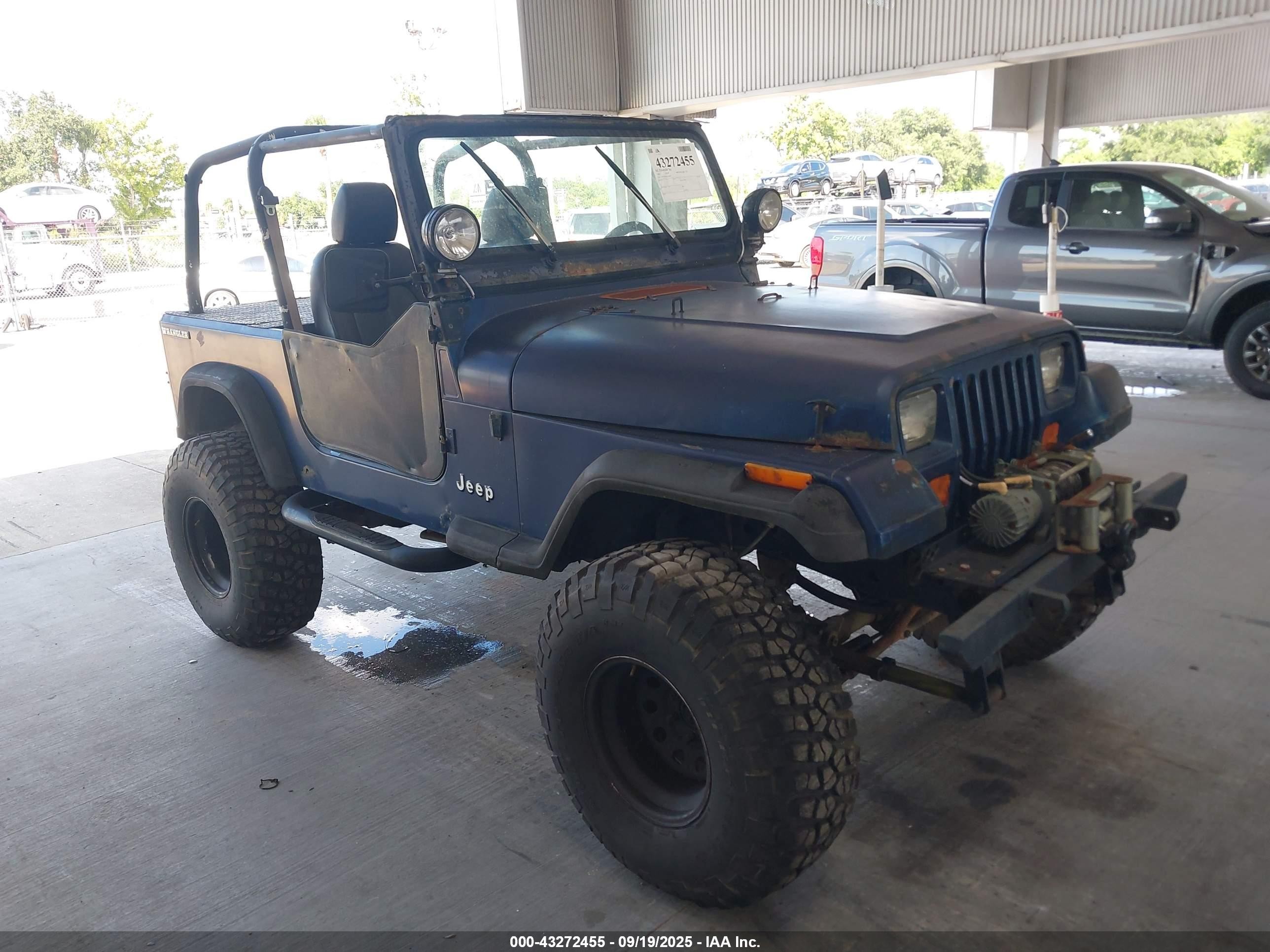 1990 Jeep Wrangler / Yj   Blue vin: 2J4FY29TXLJ539000