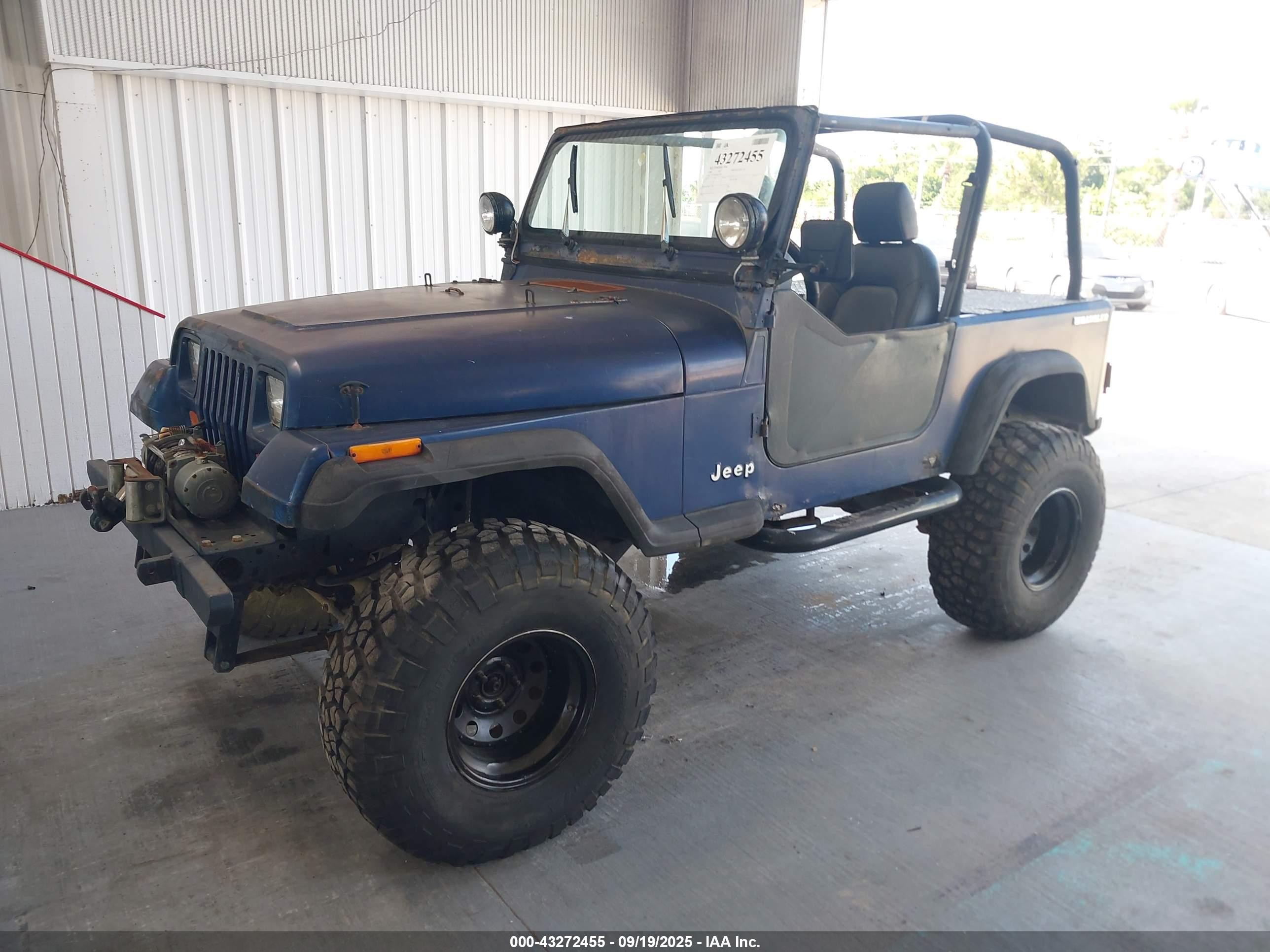 1990 Jeep Wrangler / Yj   Blue vin: 2J4FY29TXLJ539000