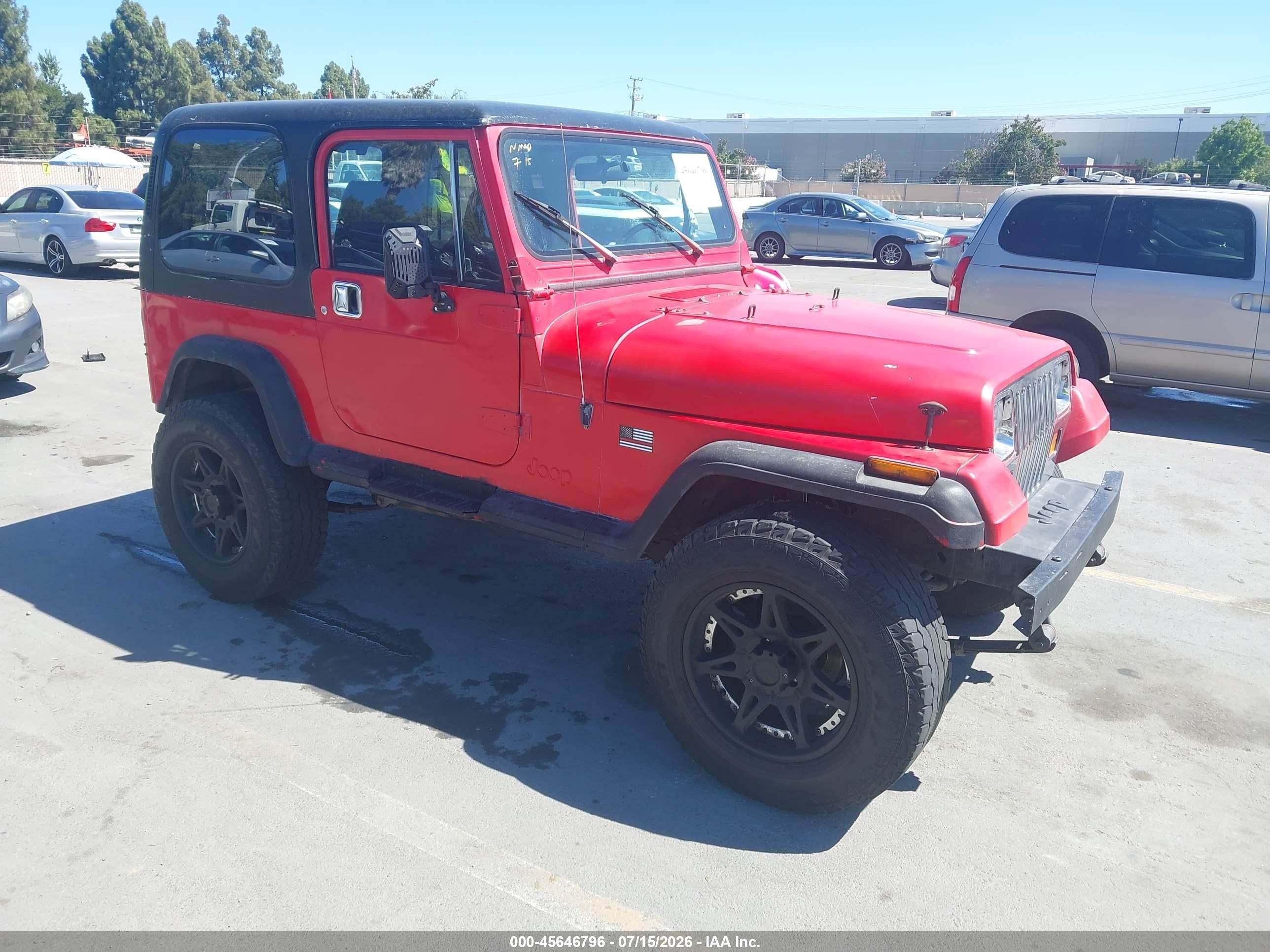 1989 Jeep Wrangler / Yj Islander Red vin: 2J4FY39T7KJ133132