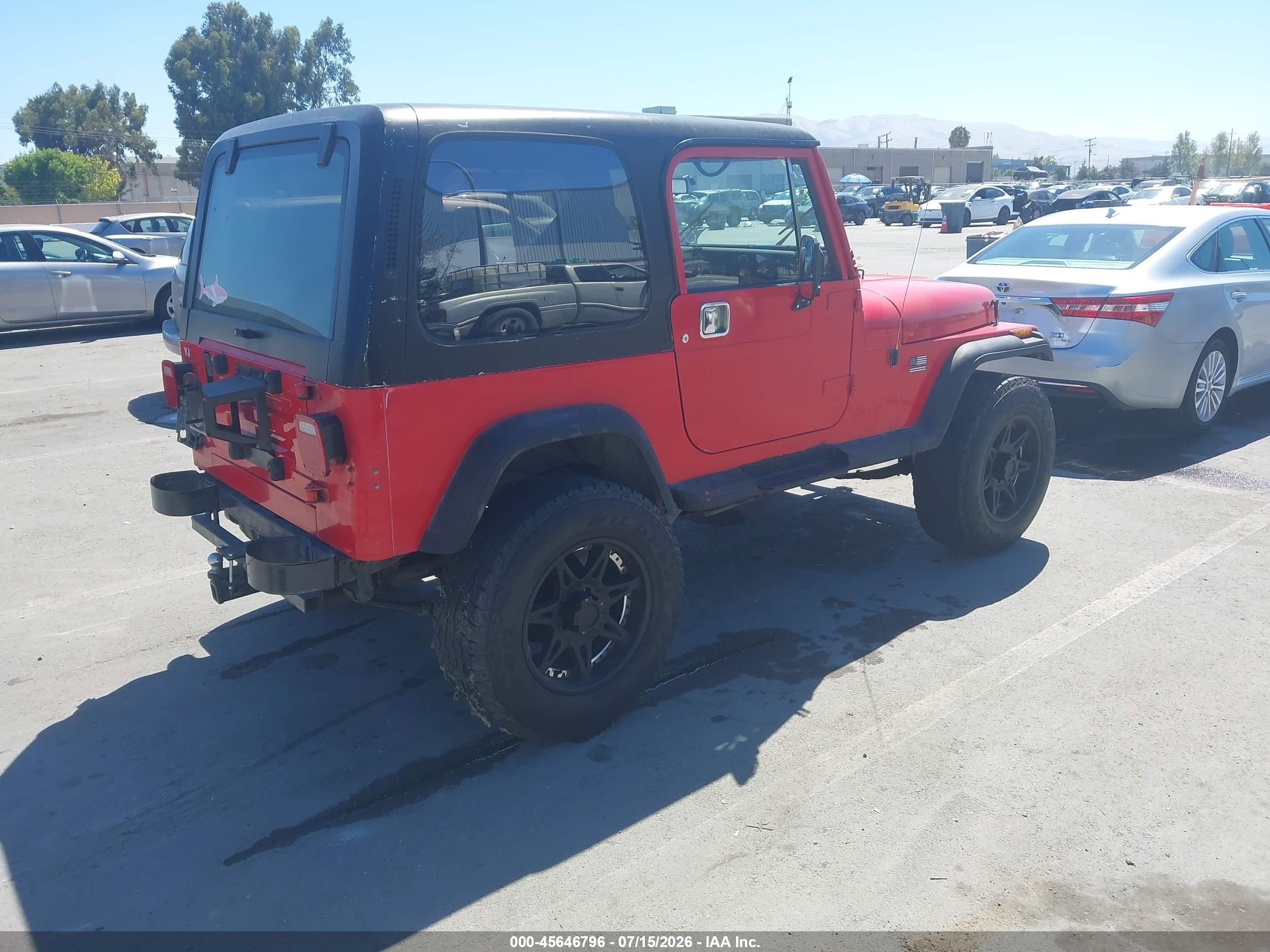 1989 Jeep Wrangler / Yj Islander Red vin: 2J4FY39T7KJ133132