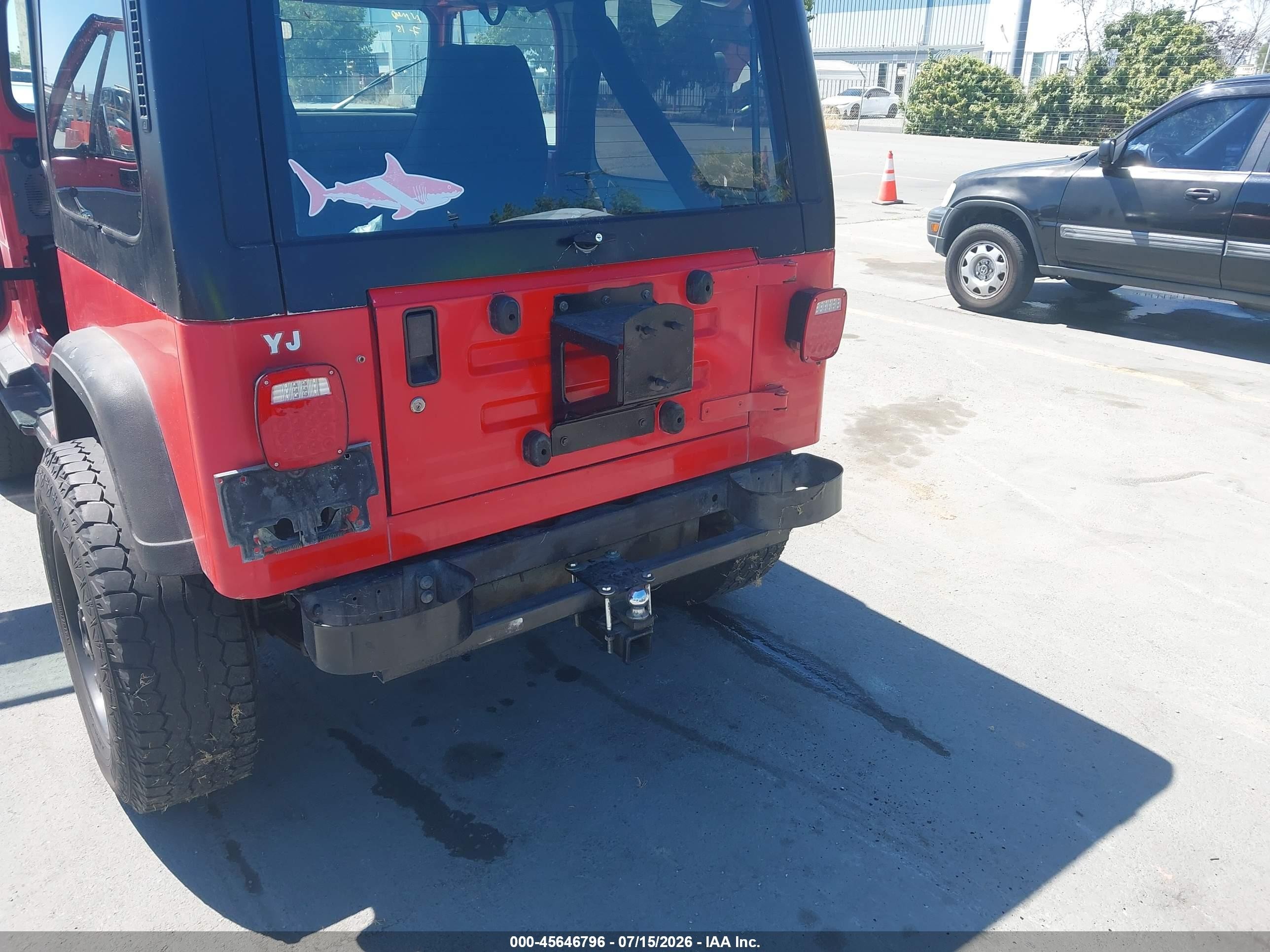 1989 Jeep Wrangler / Yj Islander Red vin: 2J4FY39T7KJ133132
