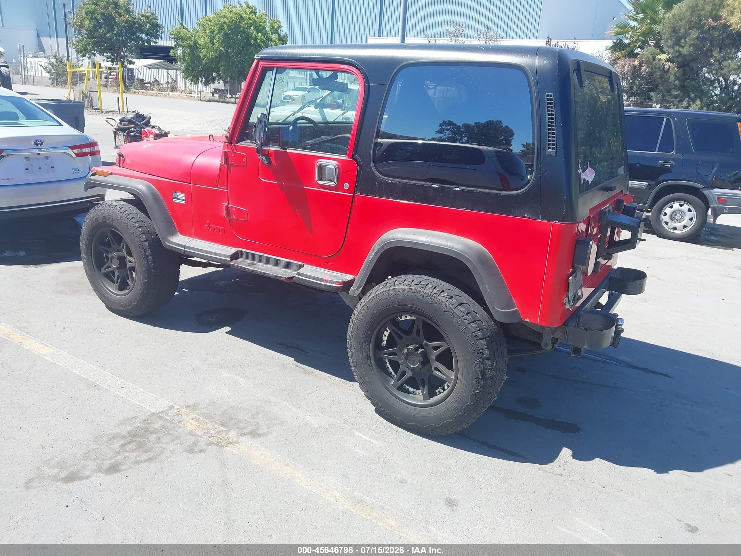 1989 Jeep Wrangler / Yj Islander Red vin: 2J4FY39T7KJ133132