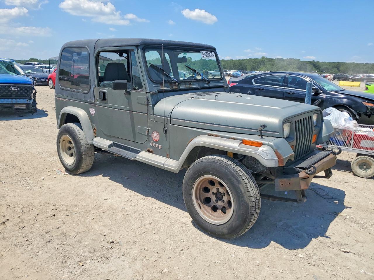 1992 Jeep Wrangler 2d Swb 4x4 Green vin: 2J4FY49S3NJ518415