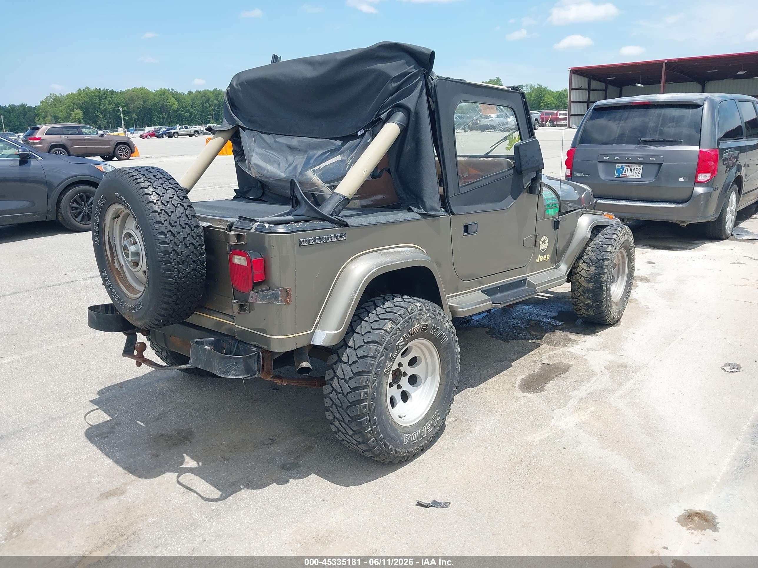 1989 Jeep Wrangler / Yj Sahara Green vin: 2J4FY49T0KJ168732
