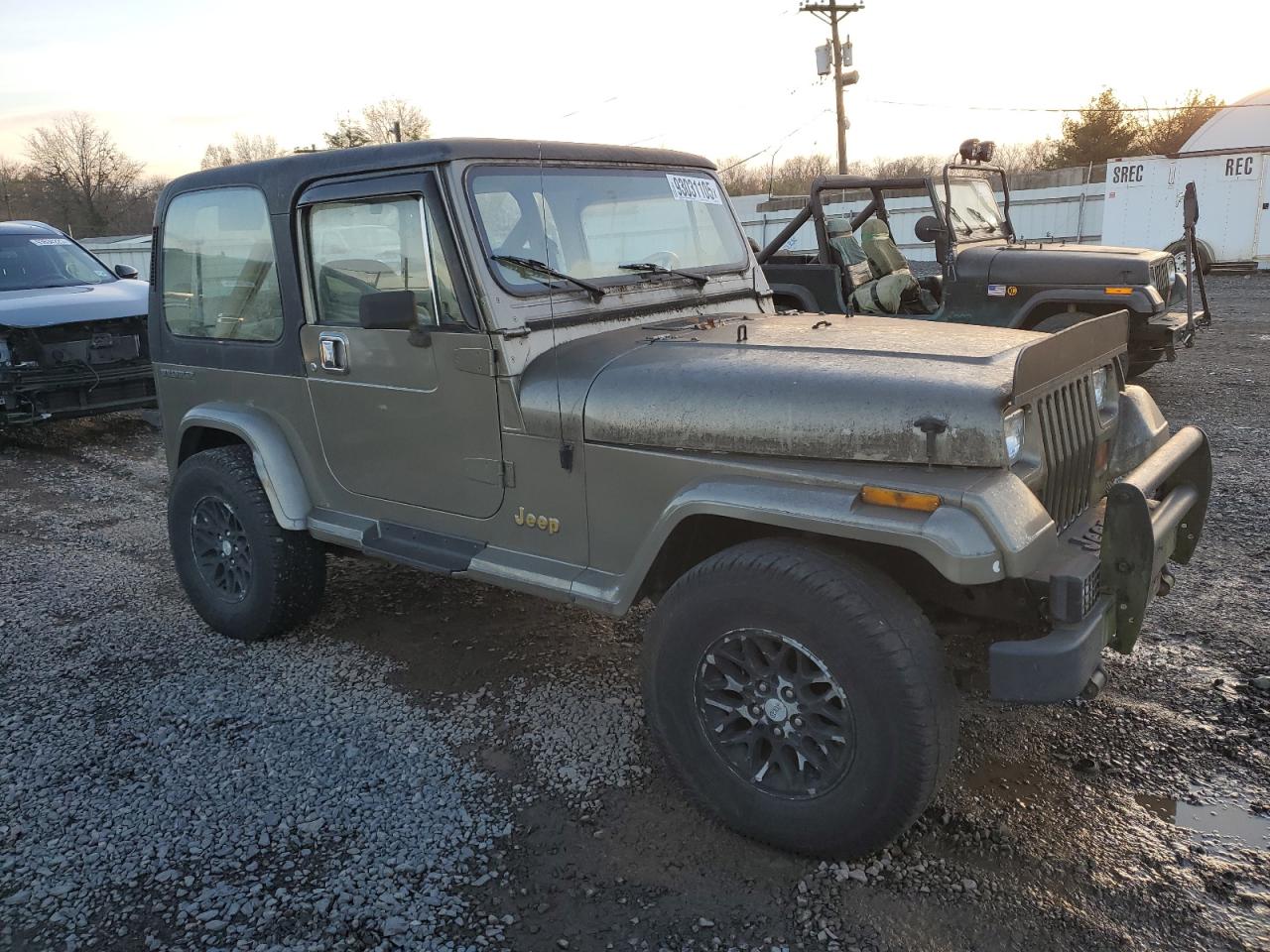 1989 Jeep Wrangler / Yj Sahara Зеленый vin: 2J4FY49T2KJ139362