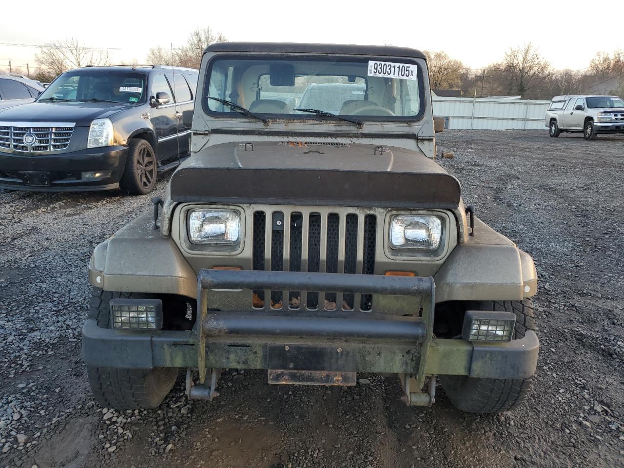 1989 Jeep Wrangler / Yj Sahara Зеленый vin: 2J4FY49T2KJ139362